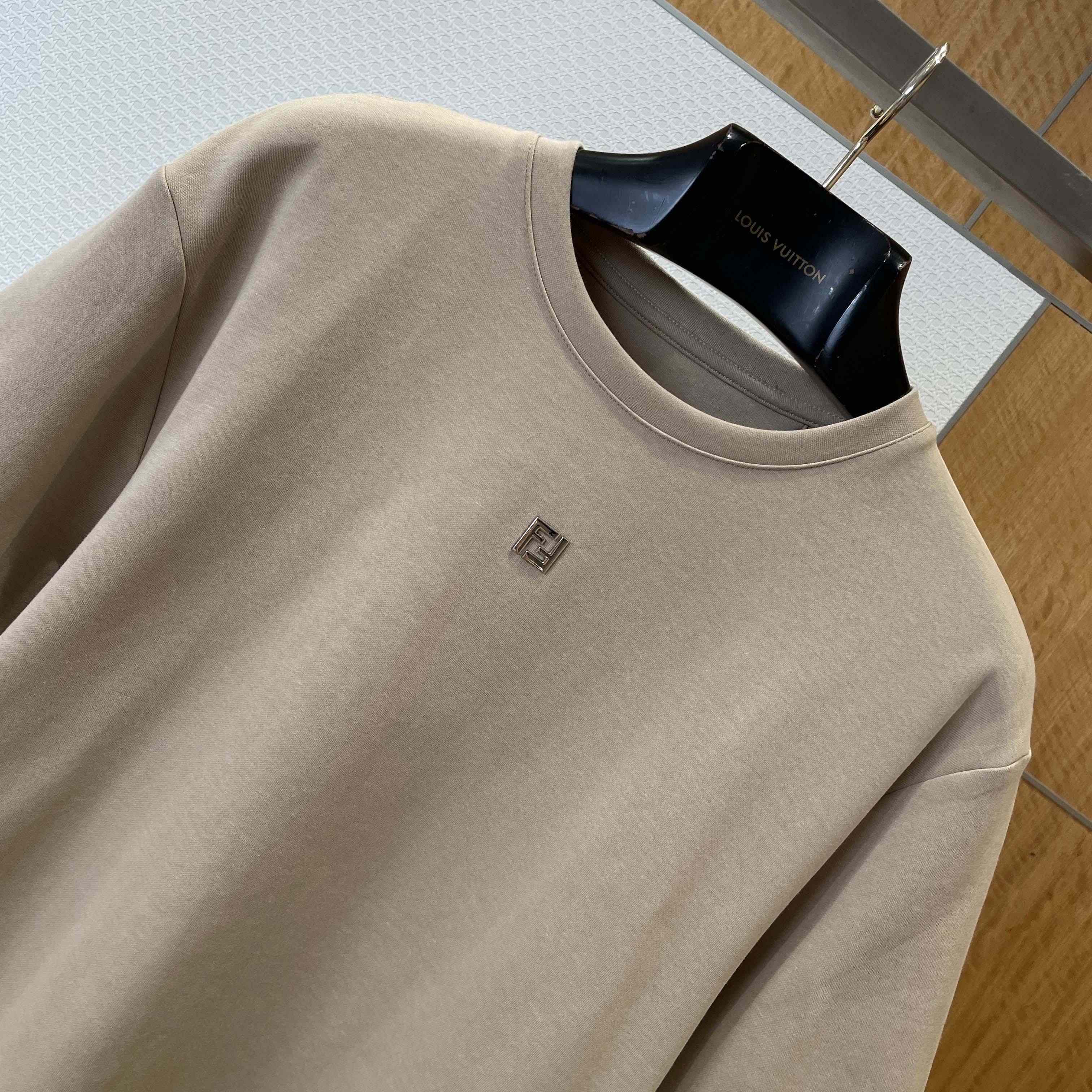 Fendi Beige Cotton T-shirt - DopestKickz