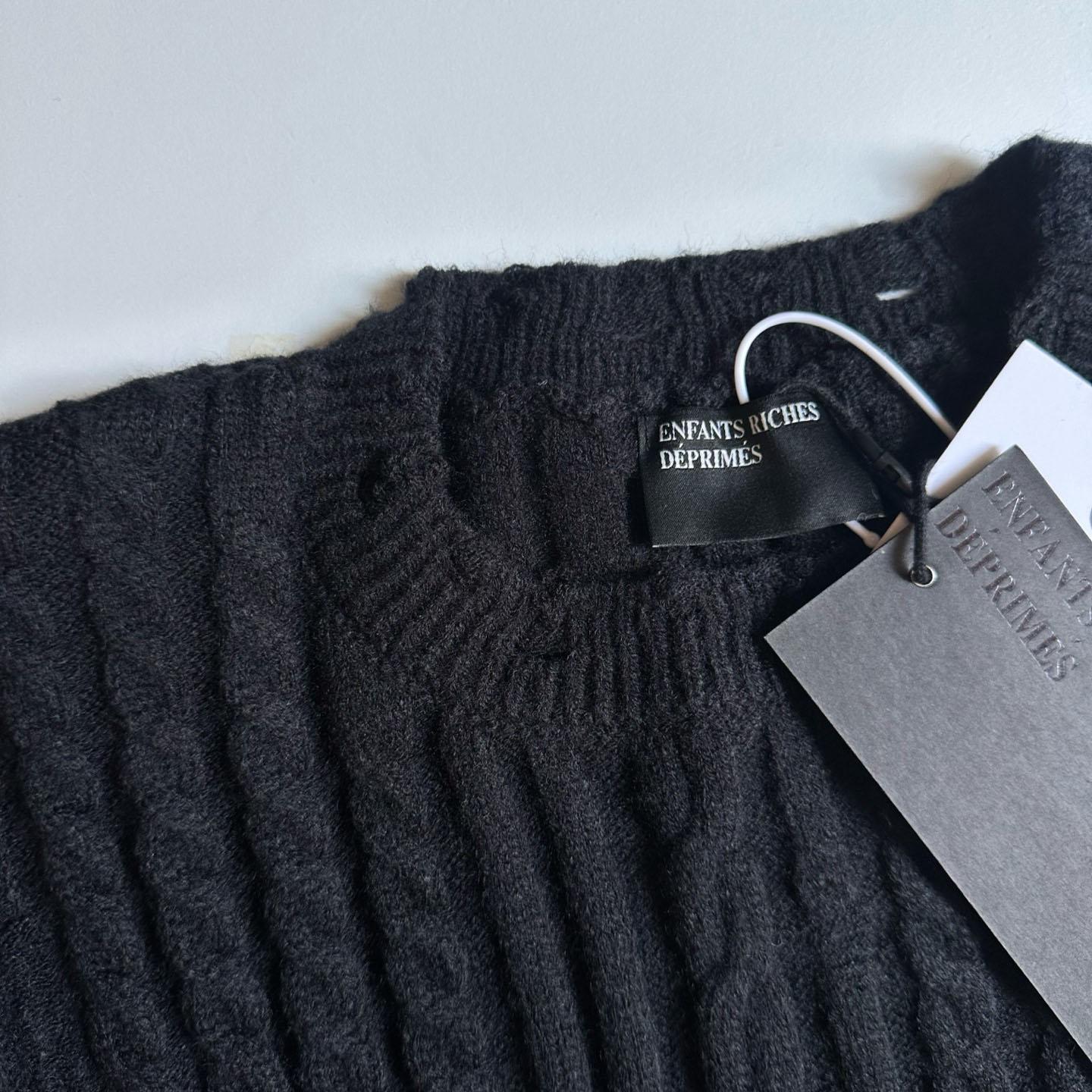 Enfants Riches Déprimés Oversized Cable-knit Cashmere Sweater - DopestKickz