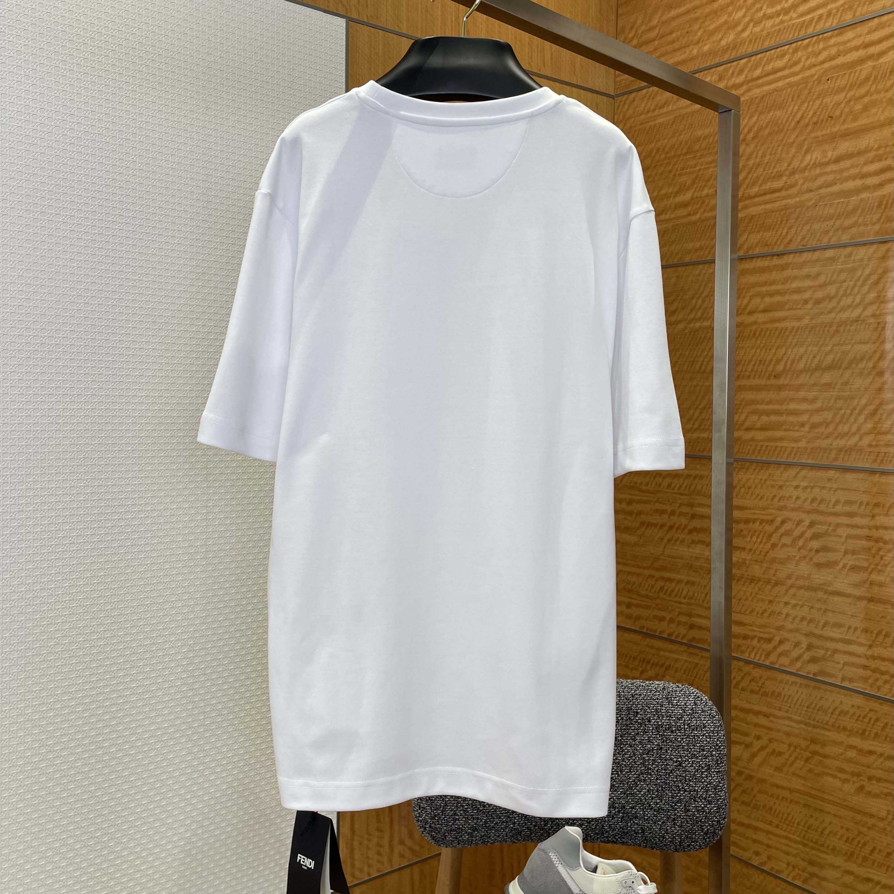 Fendi White Cotton T-shirt - DopestKickz