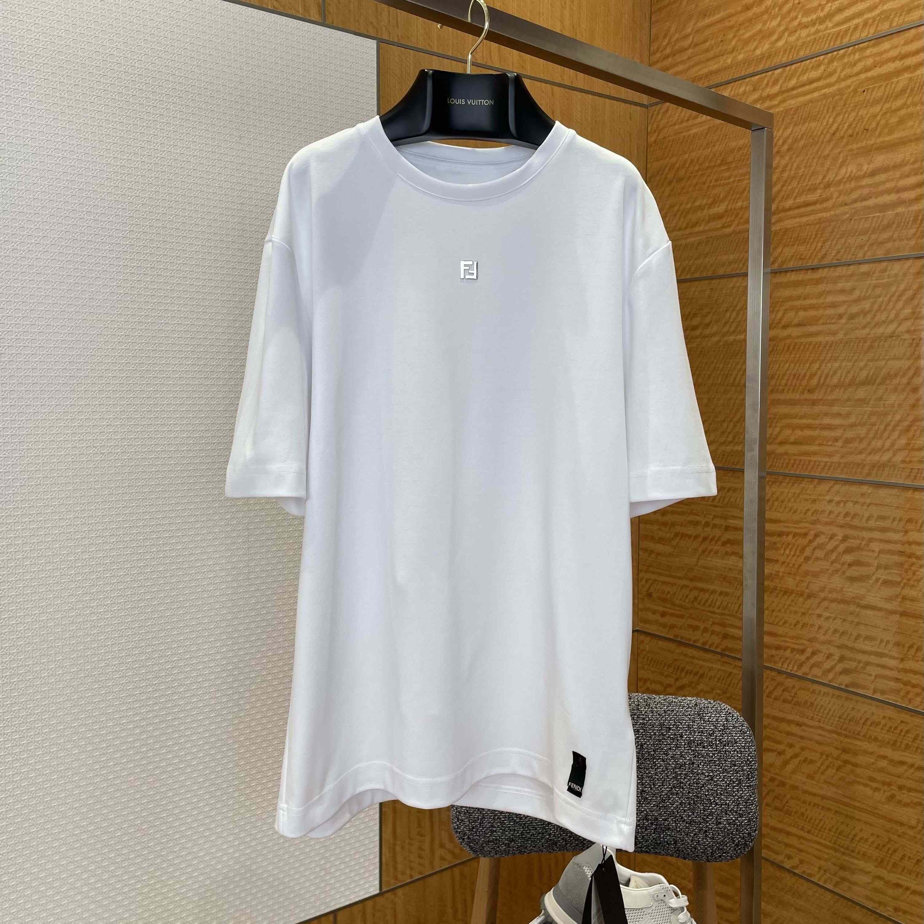 Fendi White Cotton T-shirt - DopestKickz