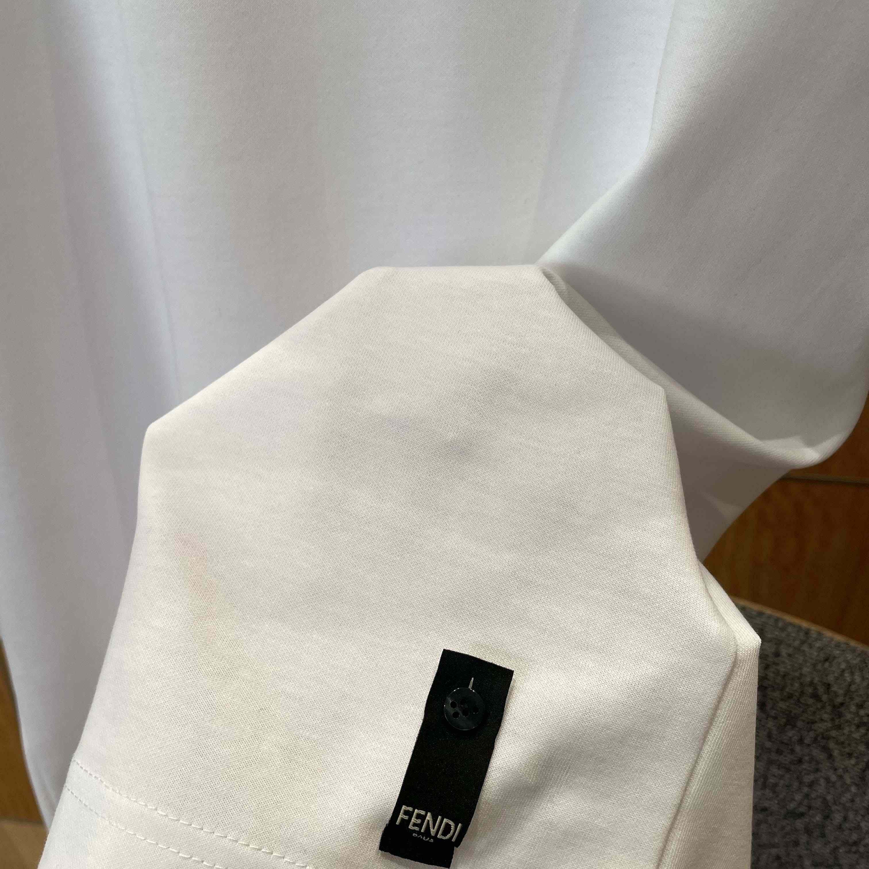 Fendi White Cotton T-shirt - DopestKickz