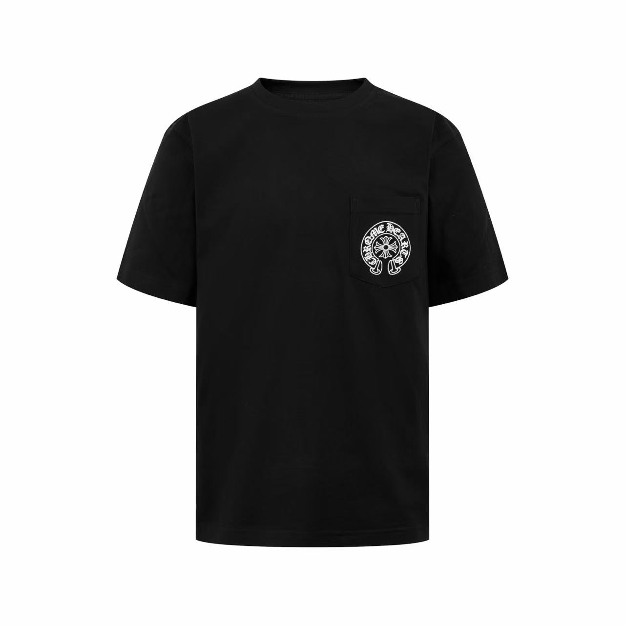 Chrome Hearts Las Vegas Exclusive Horseshoe Logo Pocket T-Shirt 'Black' - DopestKickz