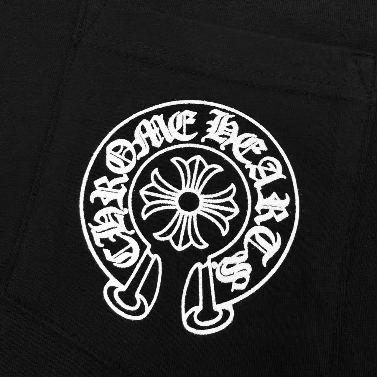 Chrome Hearts Las Vegas Exclusive Horseshoe Logo Pocket T-Shirt 'Black' - DopestKickz