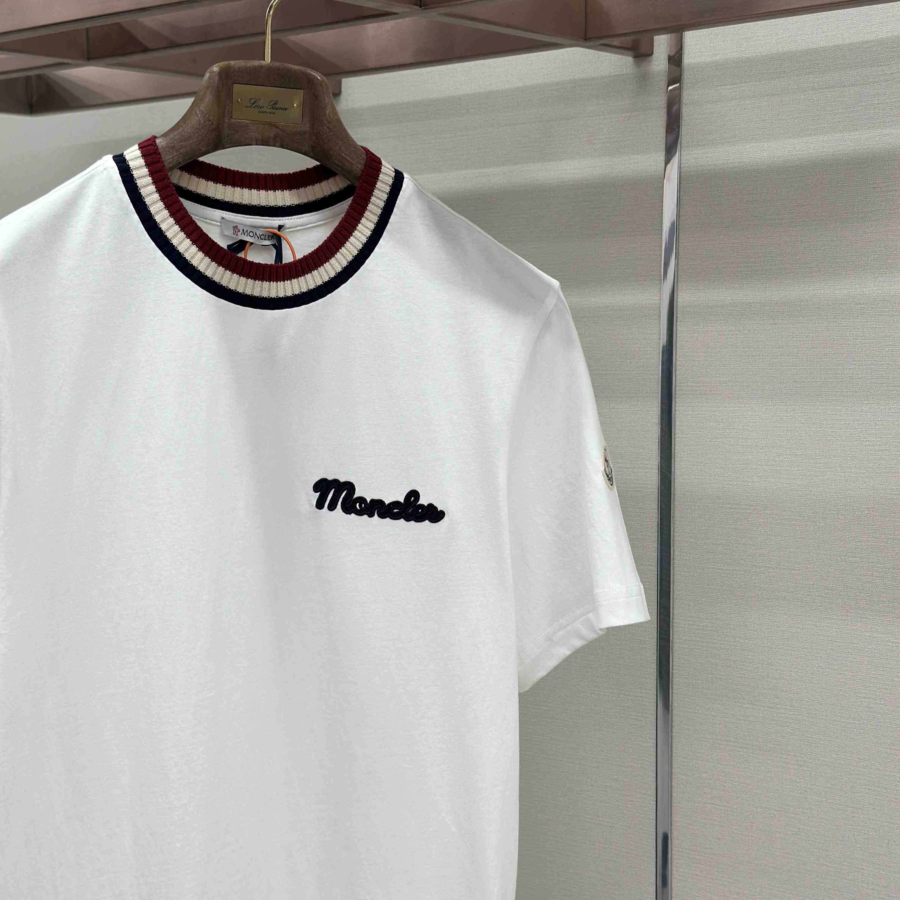 Moncler Embroidered Logo Cotton T-Shirt - DopestKickz