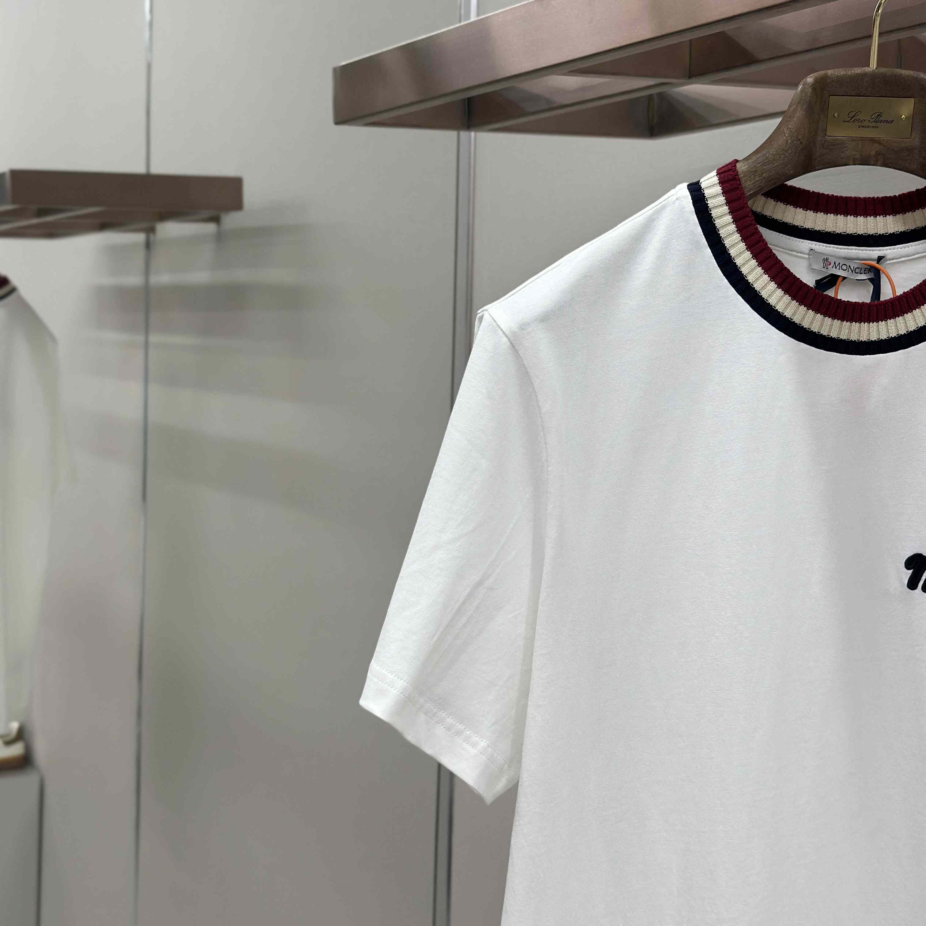 Moncler Embroidered Logo Cotton T-Shirt - DopestKickz