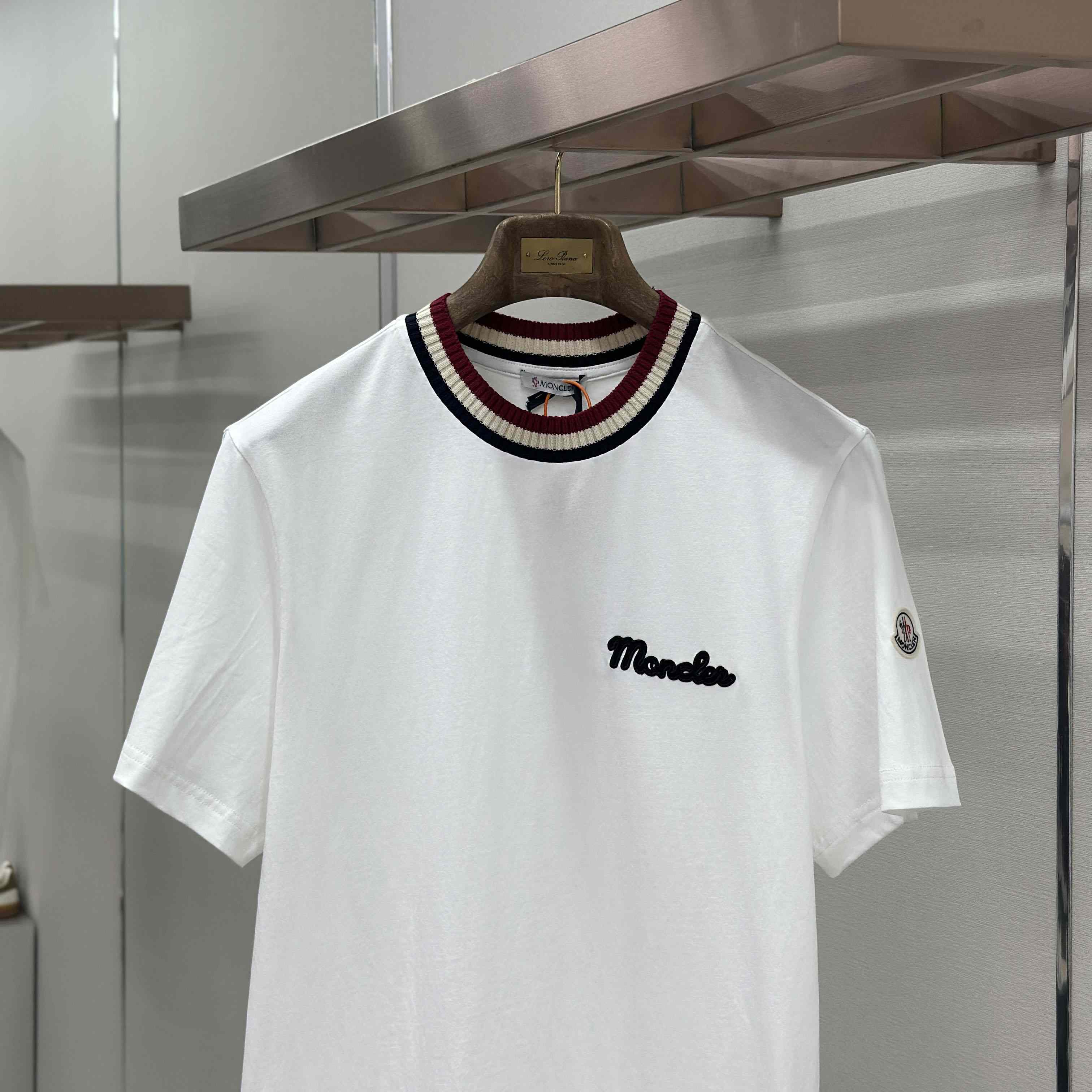 Moncler Embroidered Logo Cotton T-Shirt - DopestKickz