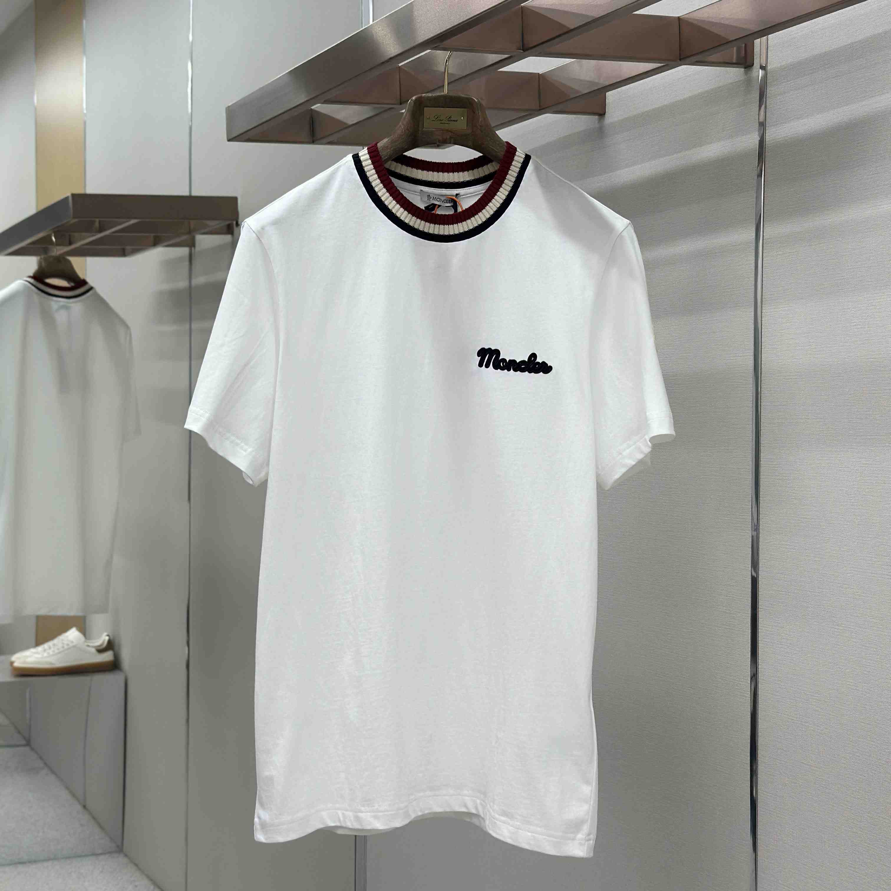 Moncler Embroidered Logo Cotton T-Shirt - DopestKickz