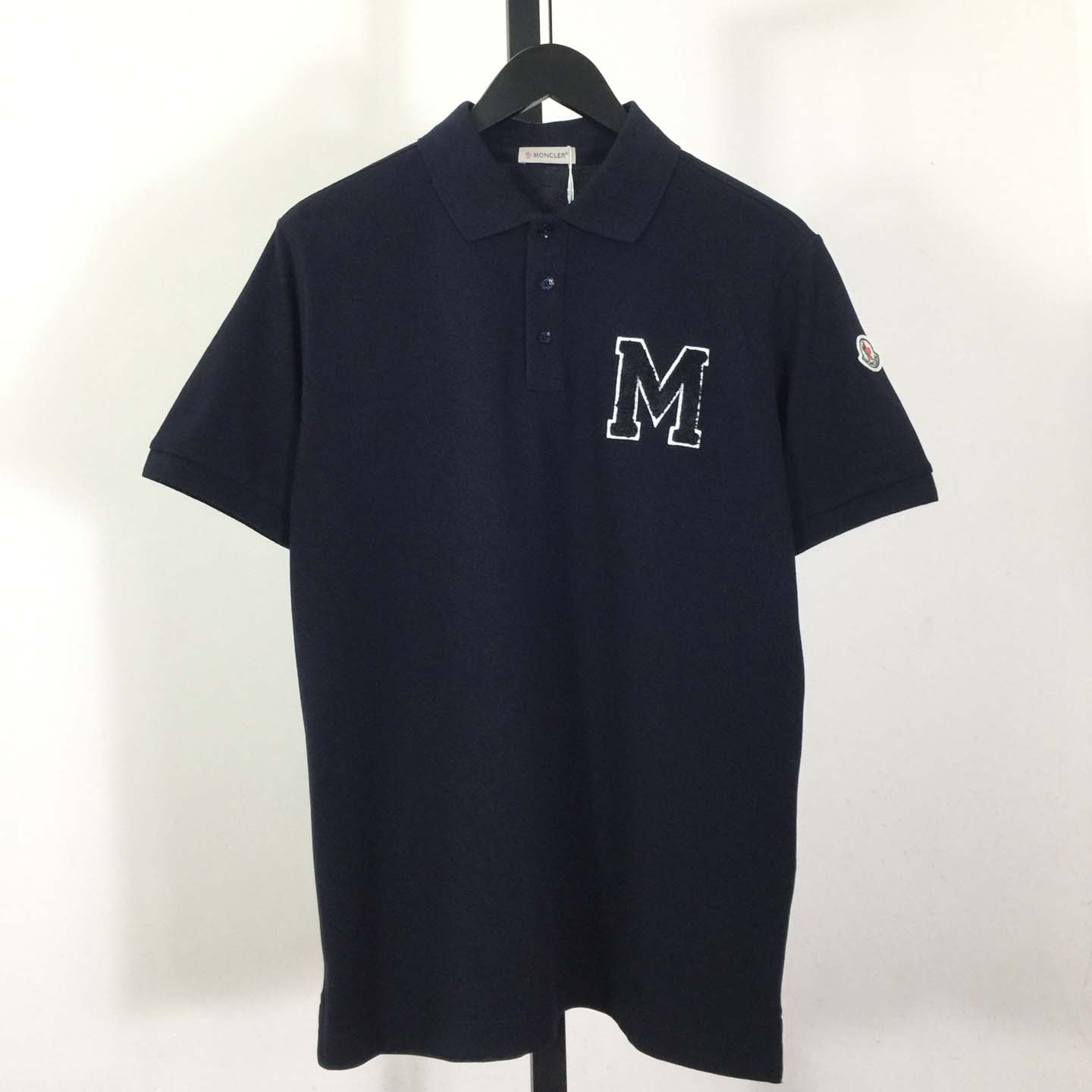 Moncler Monogram Cotton Piquet Polo Shirt - DopestKickz
