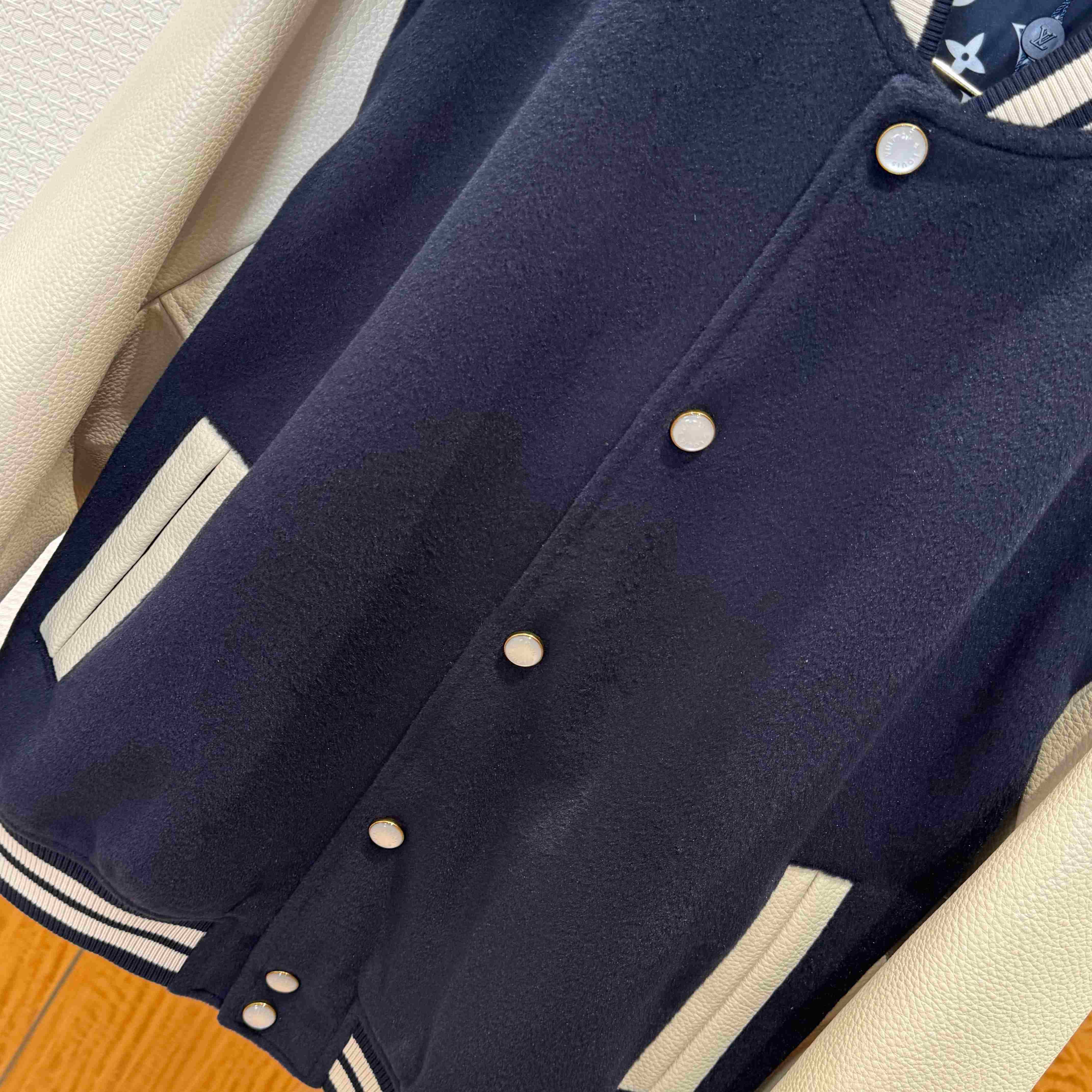 Louis Vuitton Leather Signature Varsity Jacket 1AILZC - DopestKickz