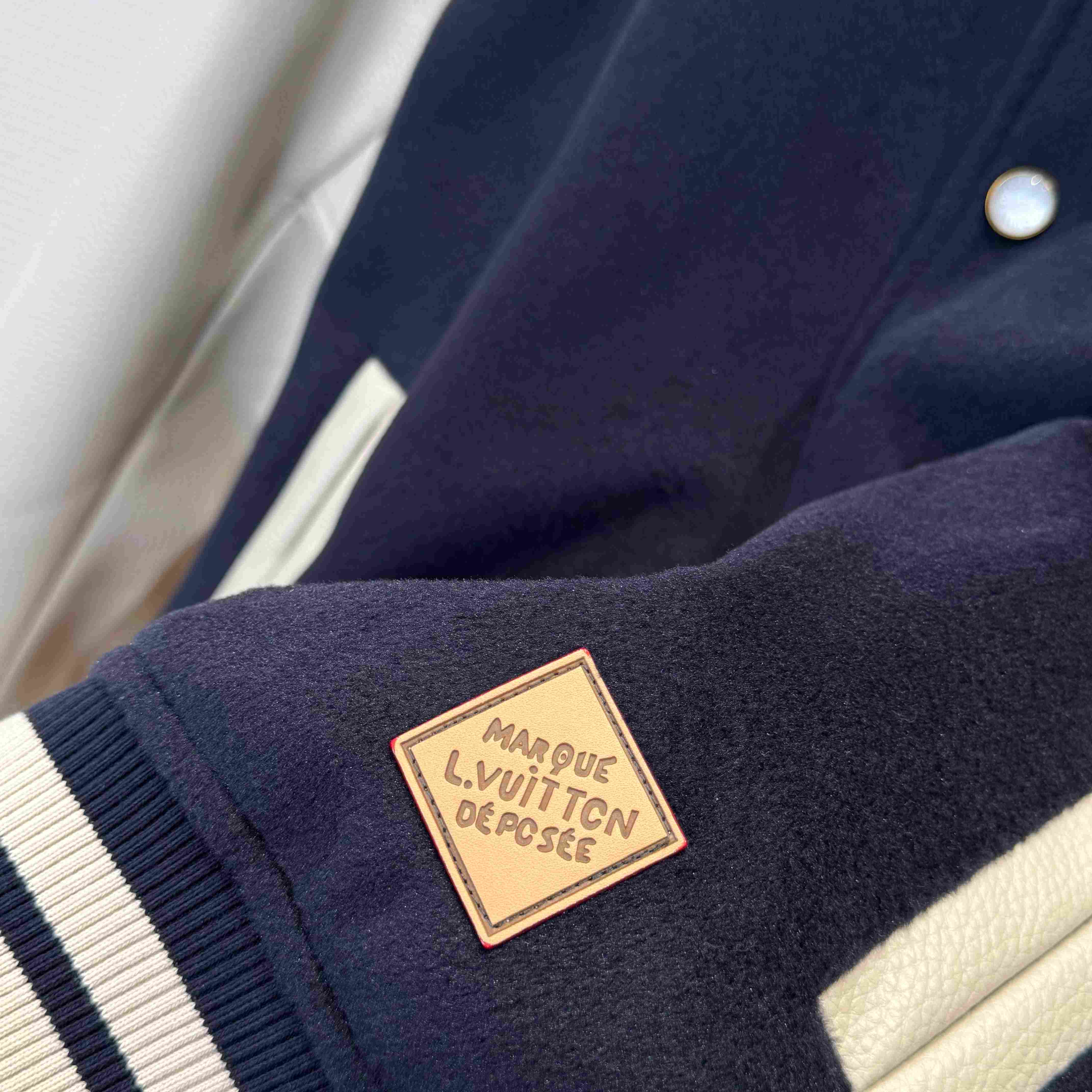 Louis Vuitton Leather Signature Varsity Jacket 1AILZC - DopestKickz