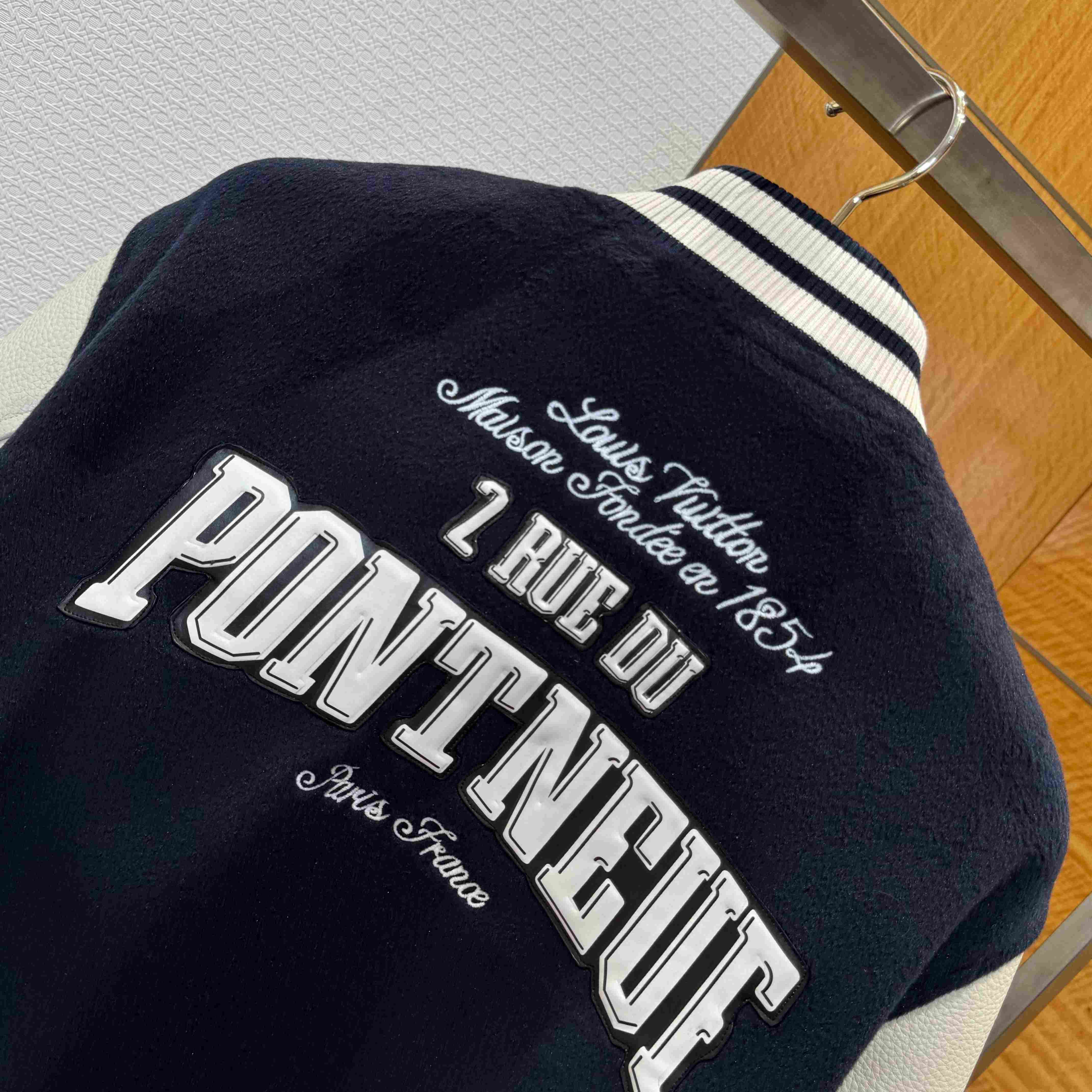 Louis Vuitton Leather Signature Varsity Jacket 1AILZC - DopestKickz