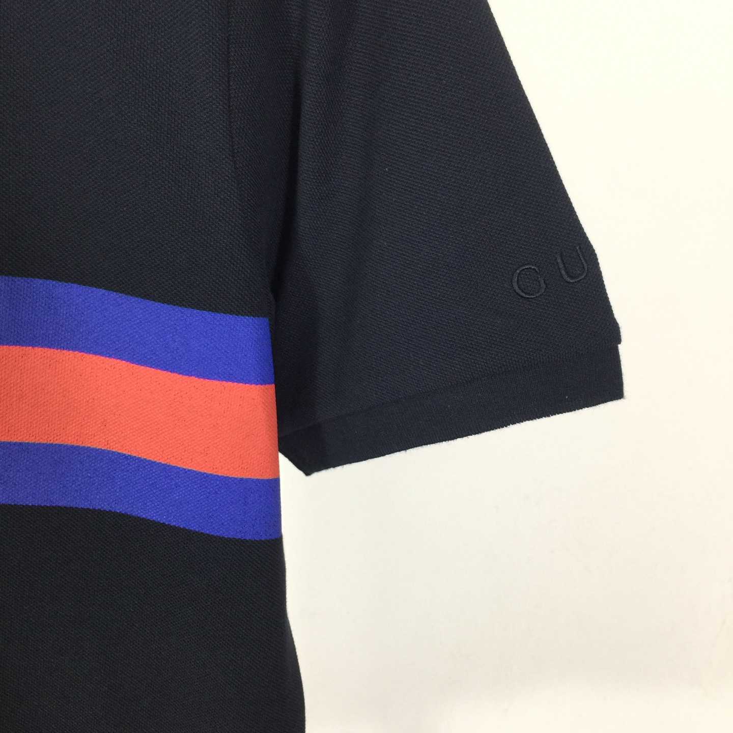 Gucci Cotton Piquet Polo Shirt With Web  - DopestKickz