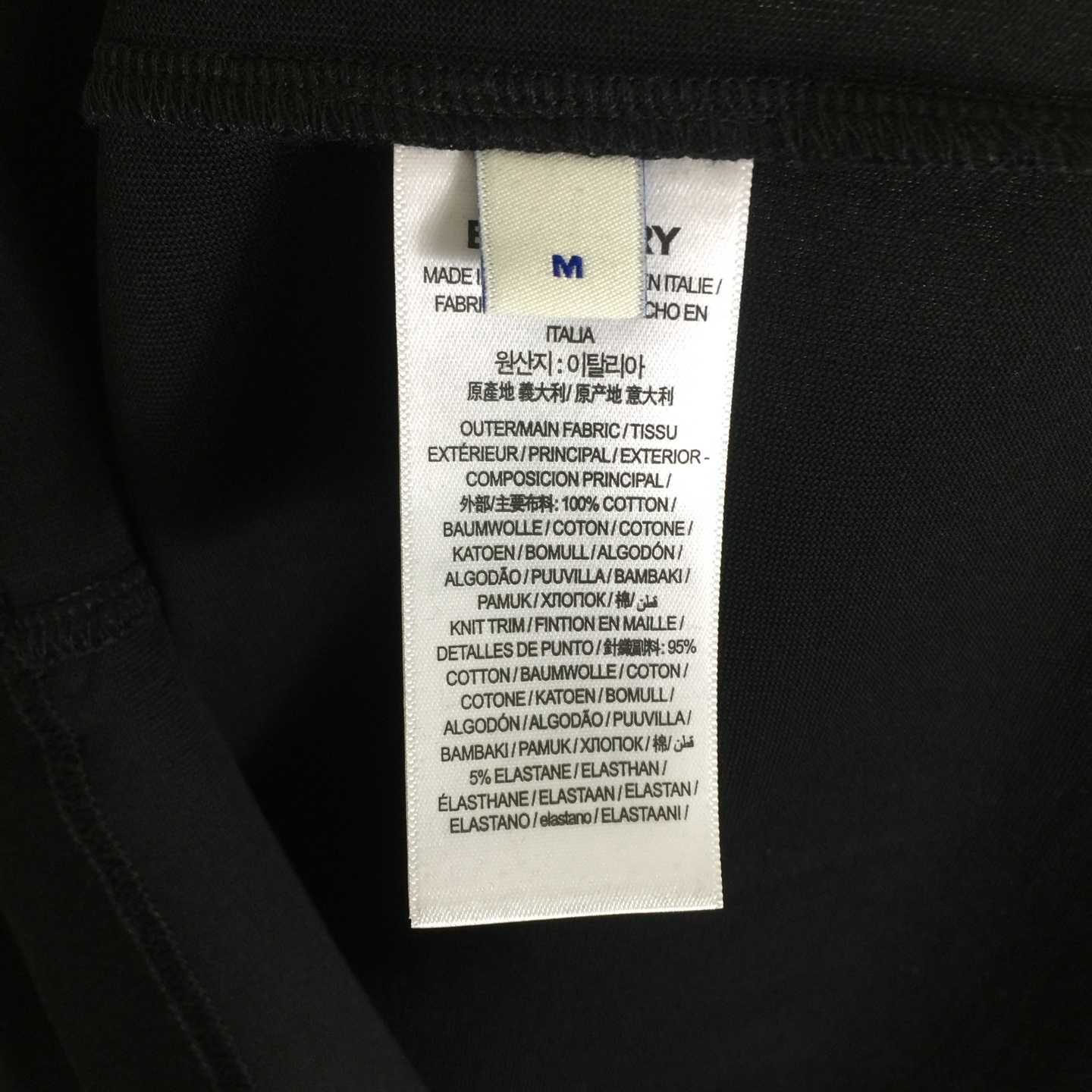 Burberry Vintage Check Sleeve Oversized T-Shirt 'Black' - DopestKickz