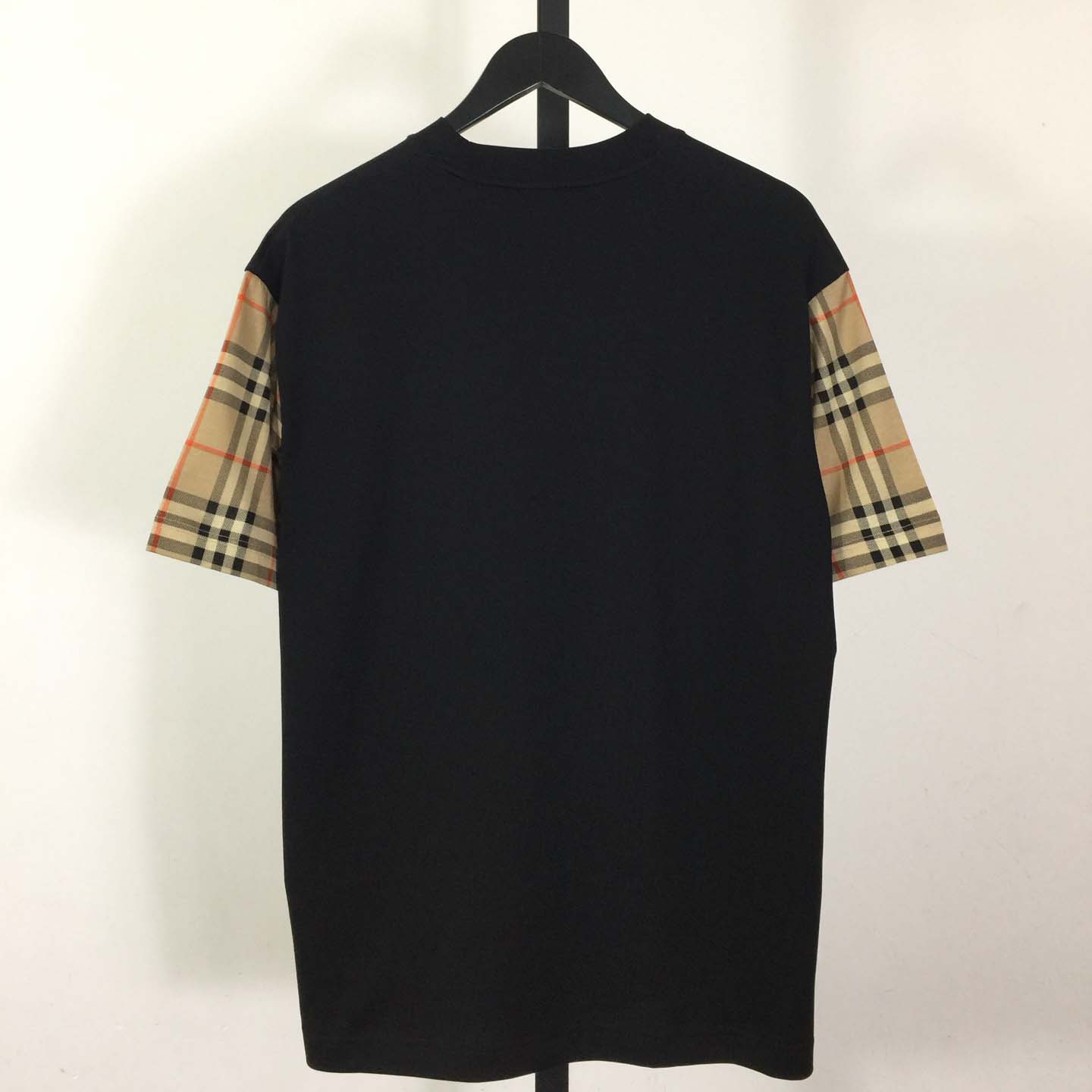 Burberry Vintage Check Sleeve Oversized T-Shirt 'Black' - DopestKickz