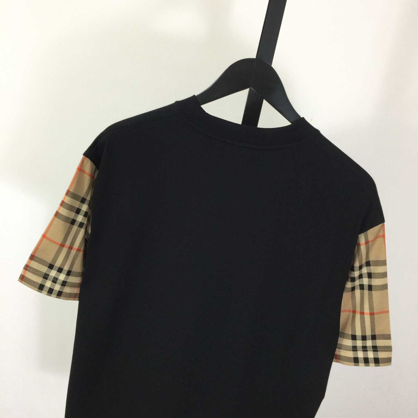 Burberry Vintage Check Sleeve Oversized T-Shirt 'Black' - DopestKickz