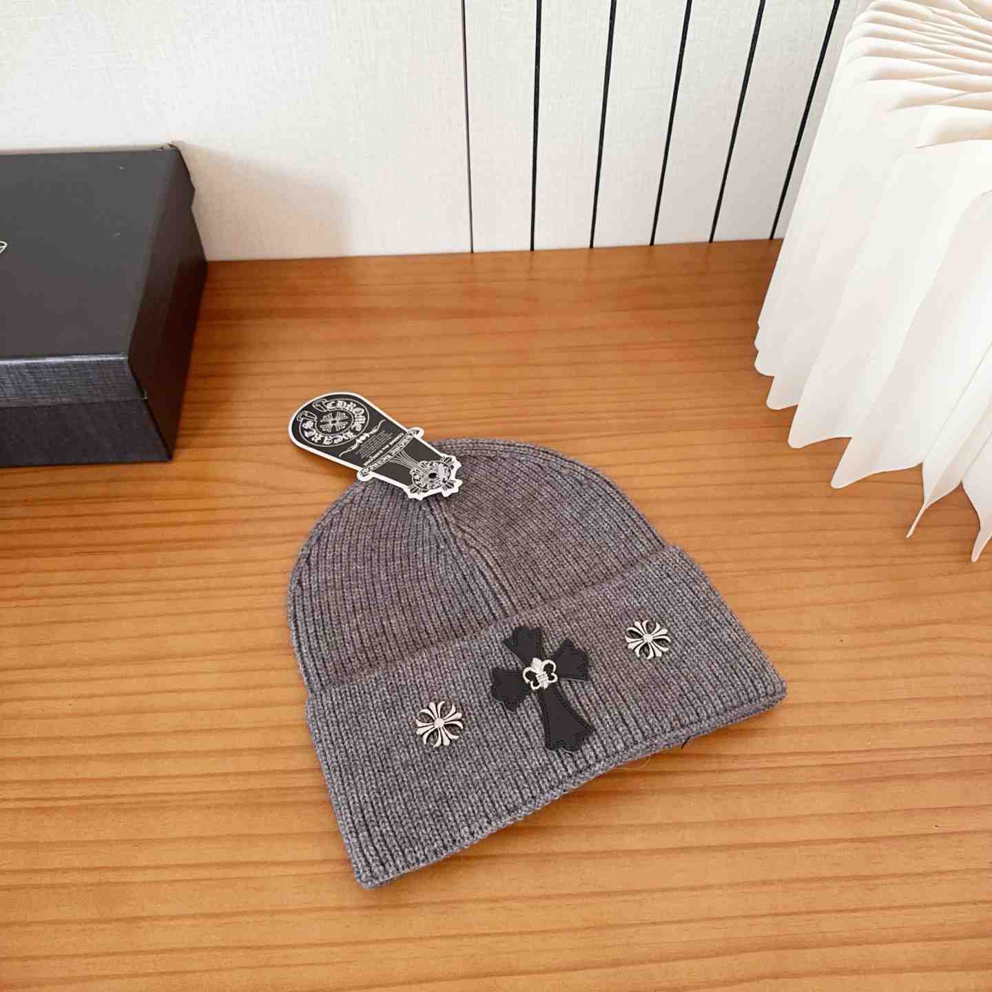 Chrome Heart Beanie Grey - DopestKickz