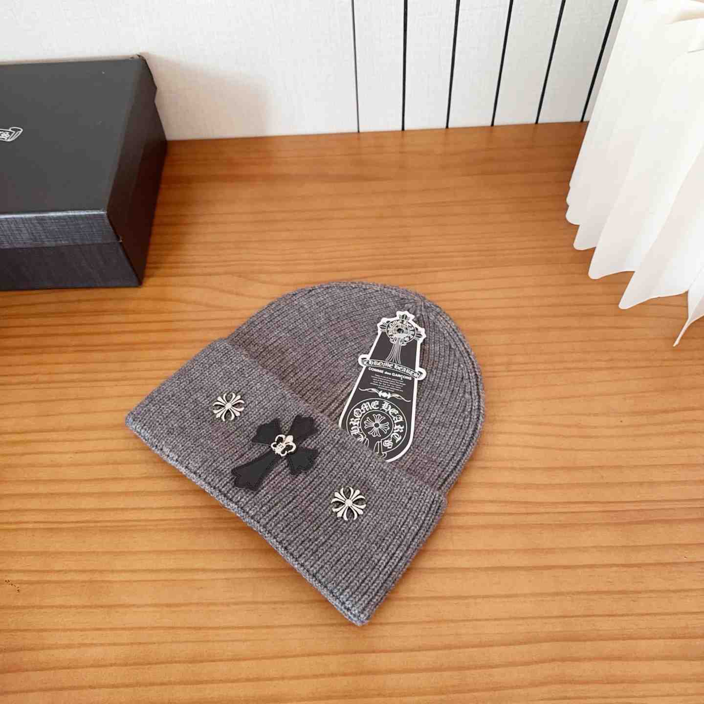 Chrome Heart Beanie Grey - DopestKickz