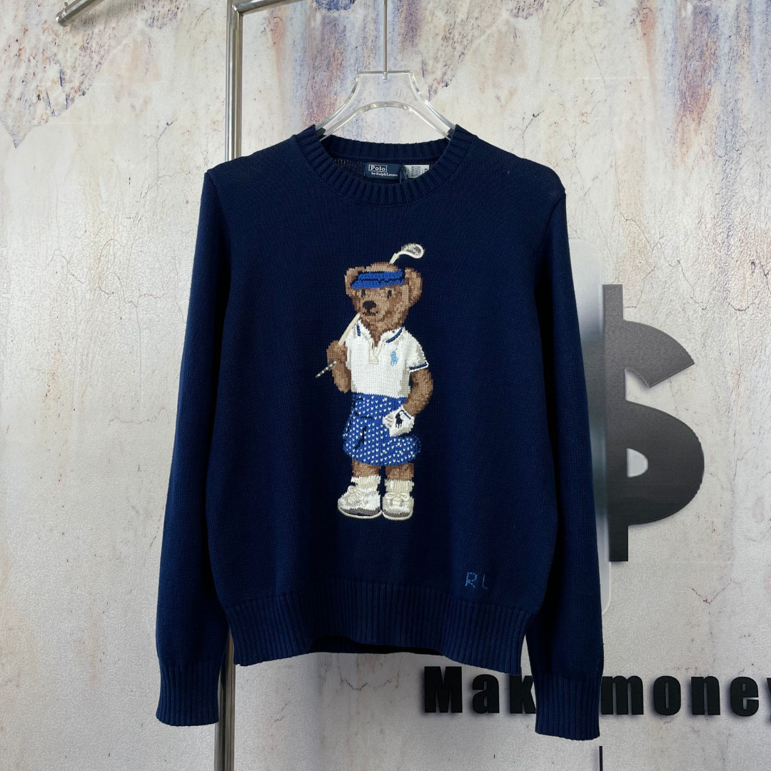 Ralph Lauren Polo Bear Cotton Sweater - DopestKickz