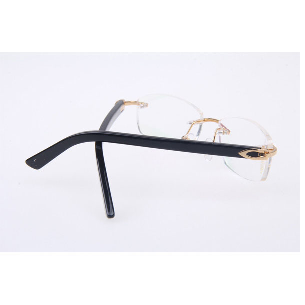 Cartier CT 5952143 Eyeglasses In Gold With Black Arms - DopestKickz