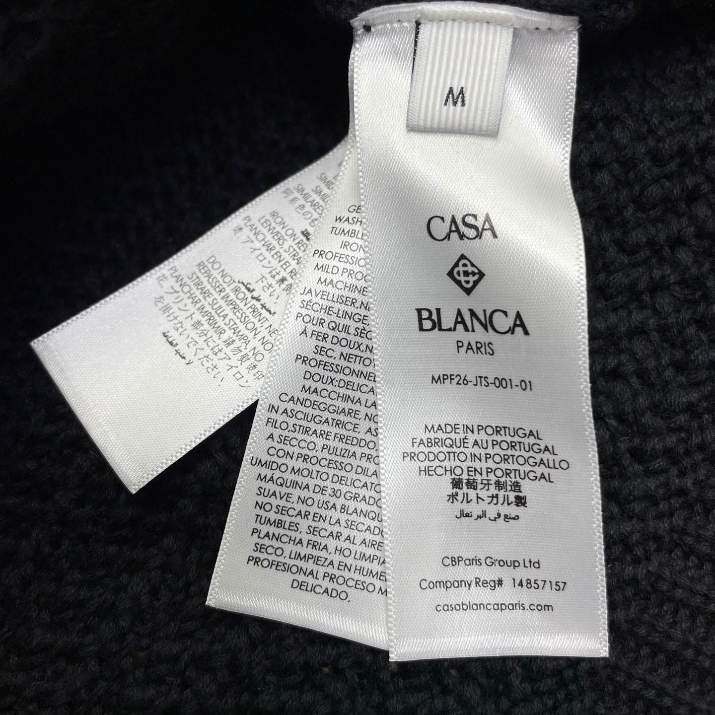 Casablanca Tennis Cotton Crochet Short Sleeve Shirt D0116 - DopestKickz