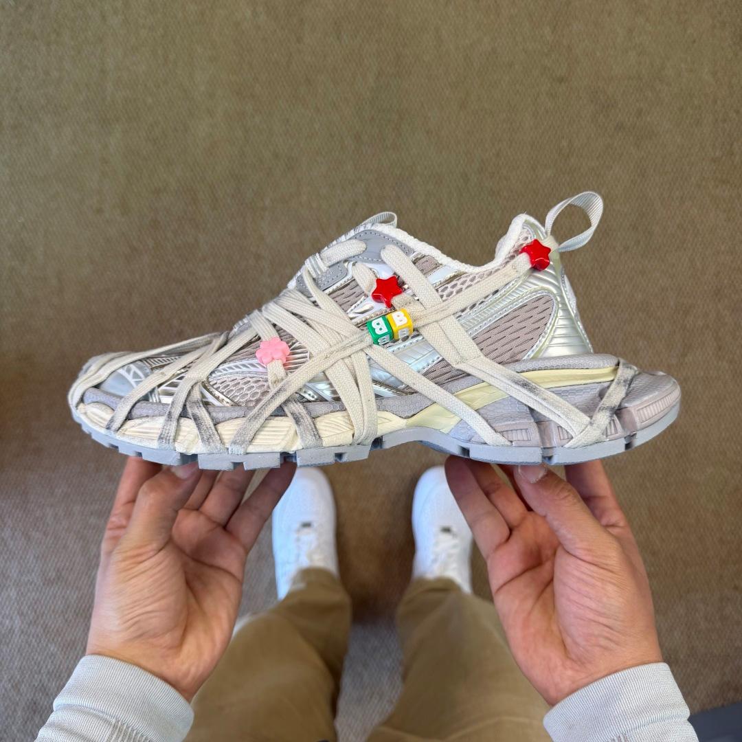Balenciaga 3xl Extreme Lace Sneaker In Eggshell/Multicolor - DopestKickz