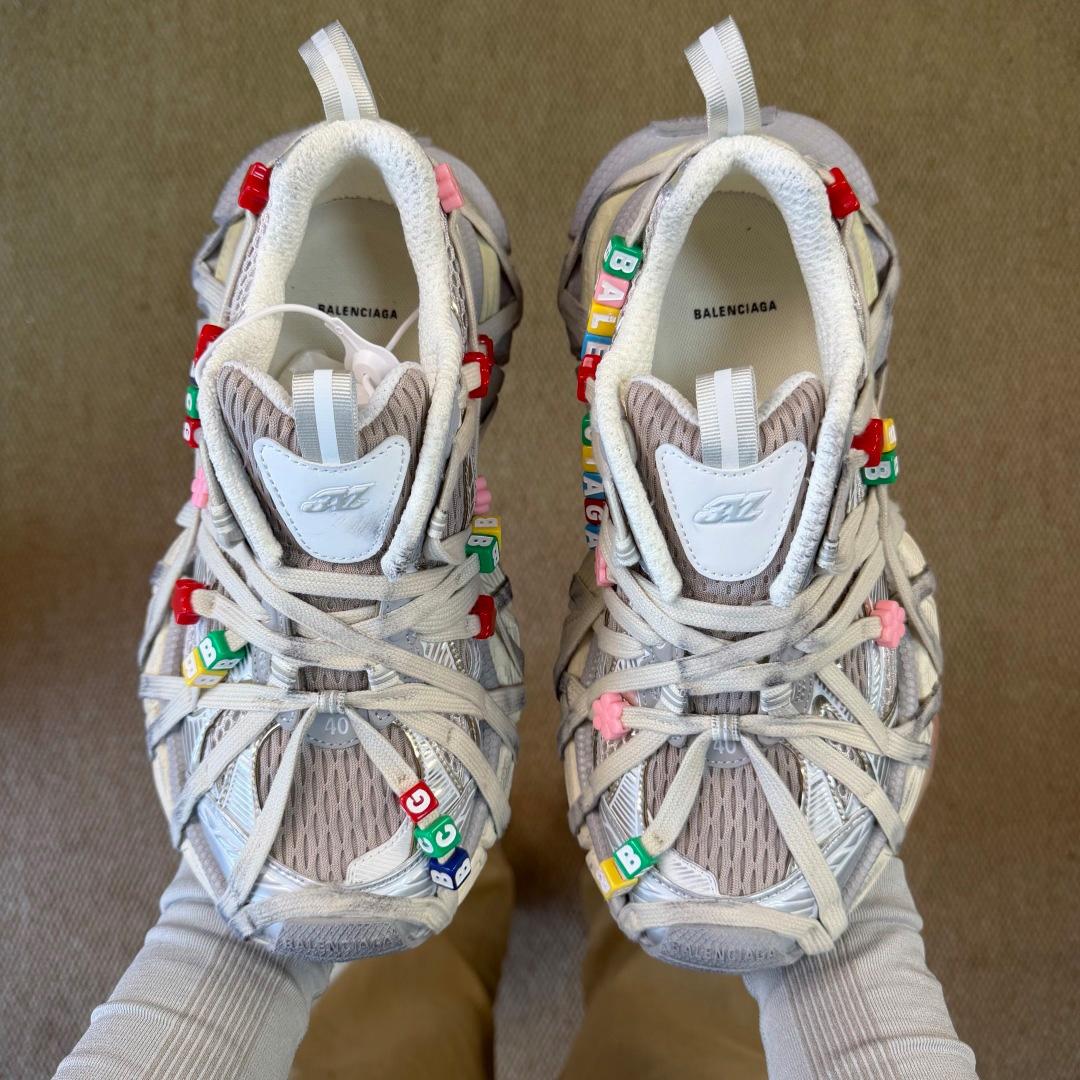 Balenciaga 3xl Extreme Lace Sneaker In Eggshell/Multicolor - DopestKickz
