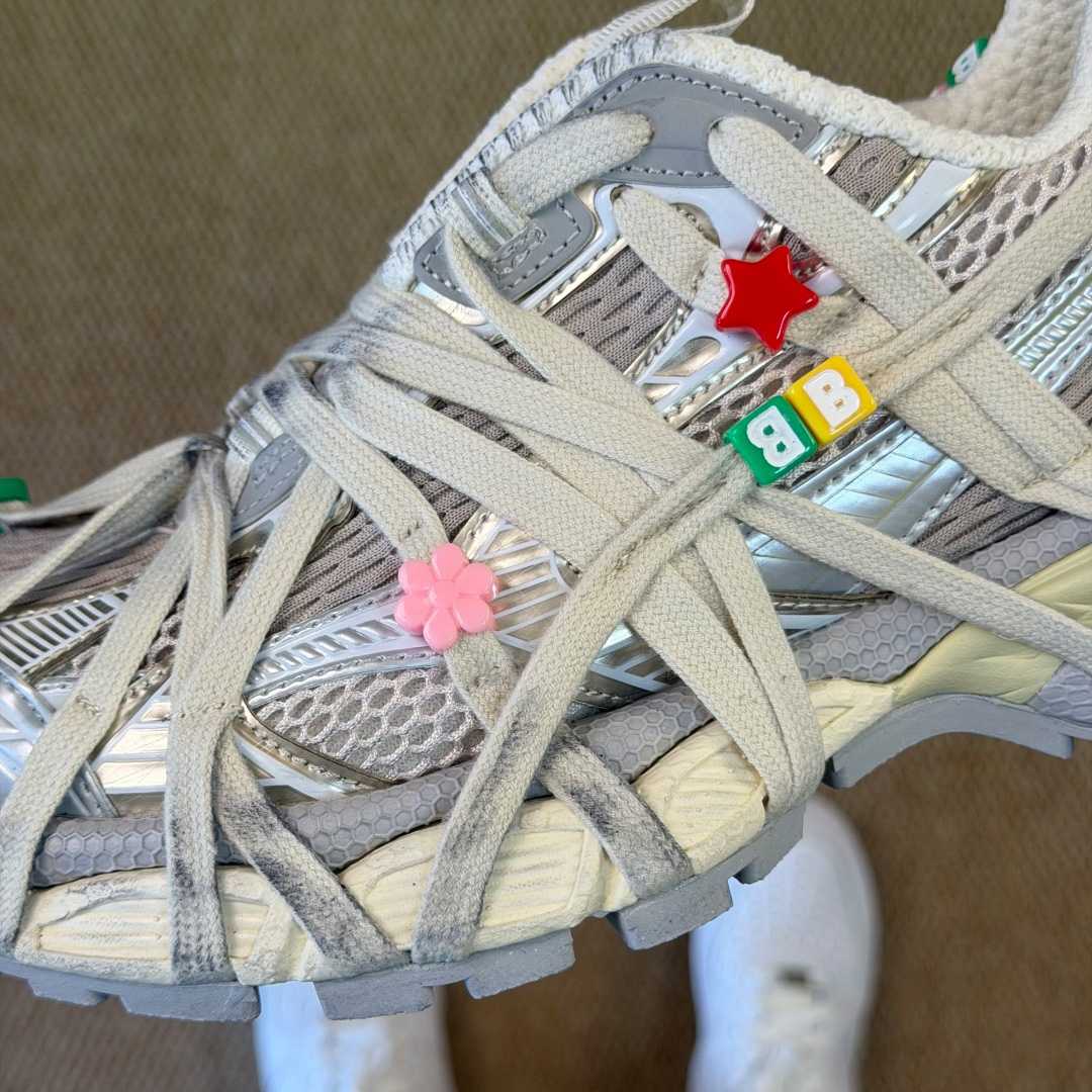 Balenciaga 3xl Extreme Lace Sneaker In Eggshell/Multicolor - DopestKickz