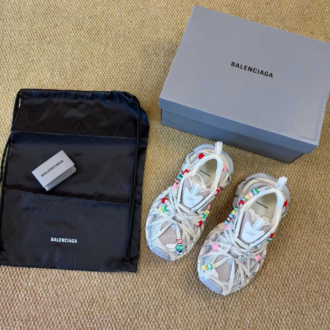 Balenciaga 3xl Extreme Lace Sneaker In Eggshell/Multicolor - DopestKickz