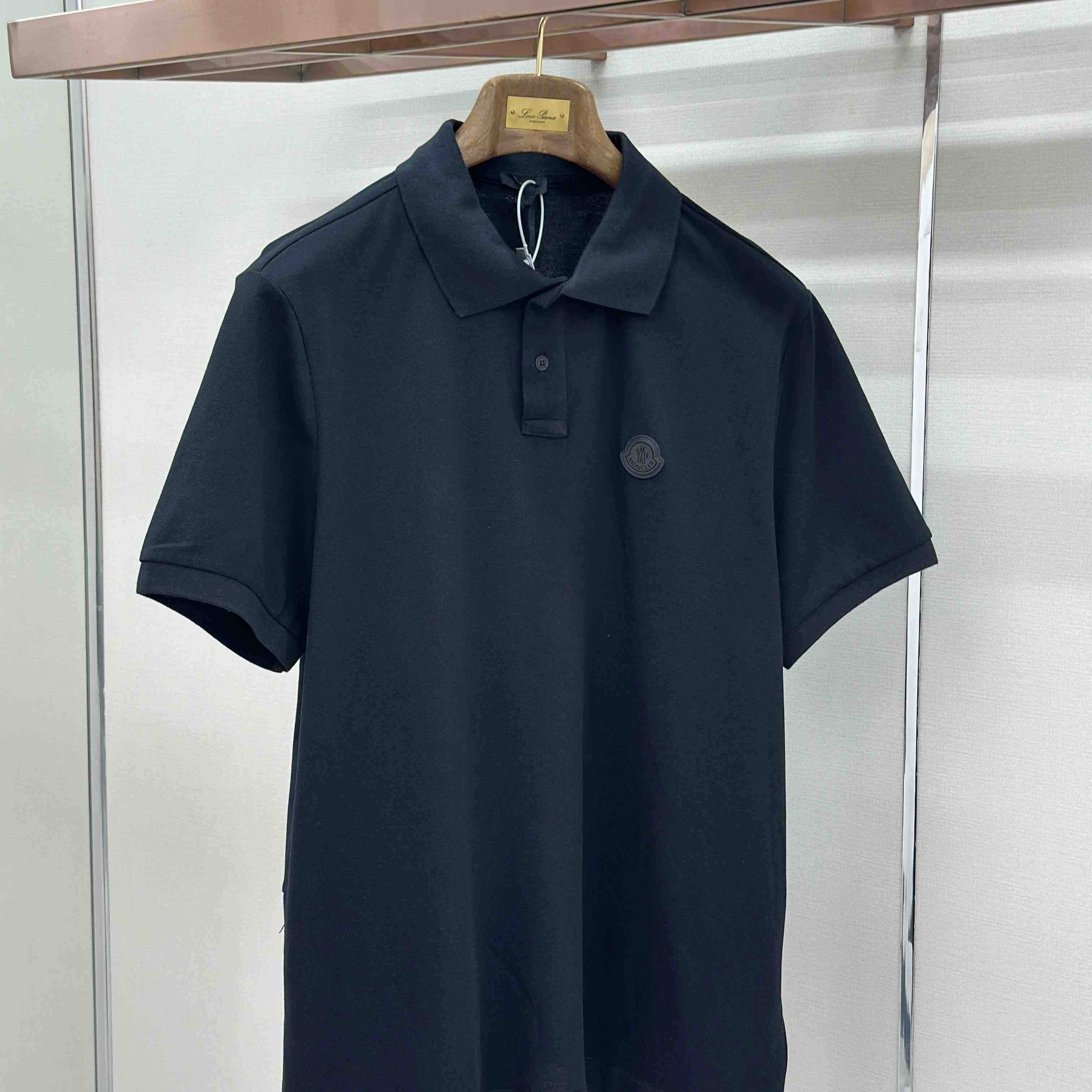 Moncler Logo Patch Cotton Piquet Polo Shirt - DopestKickz