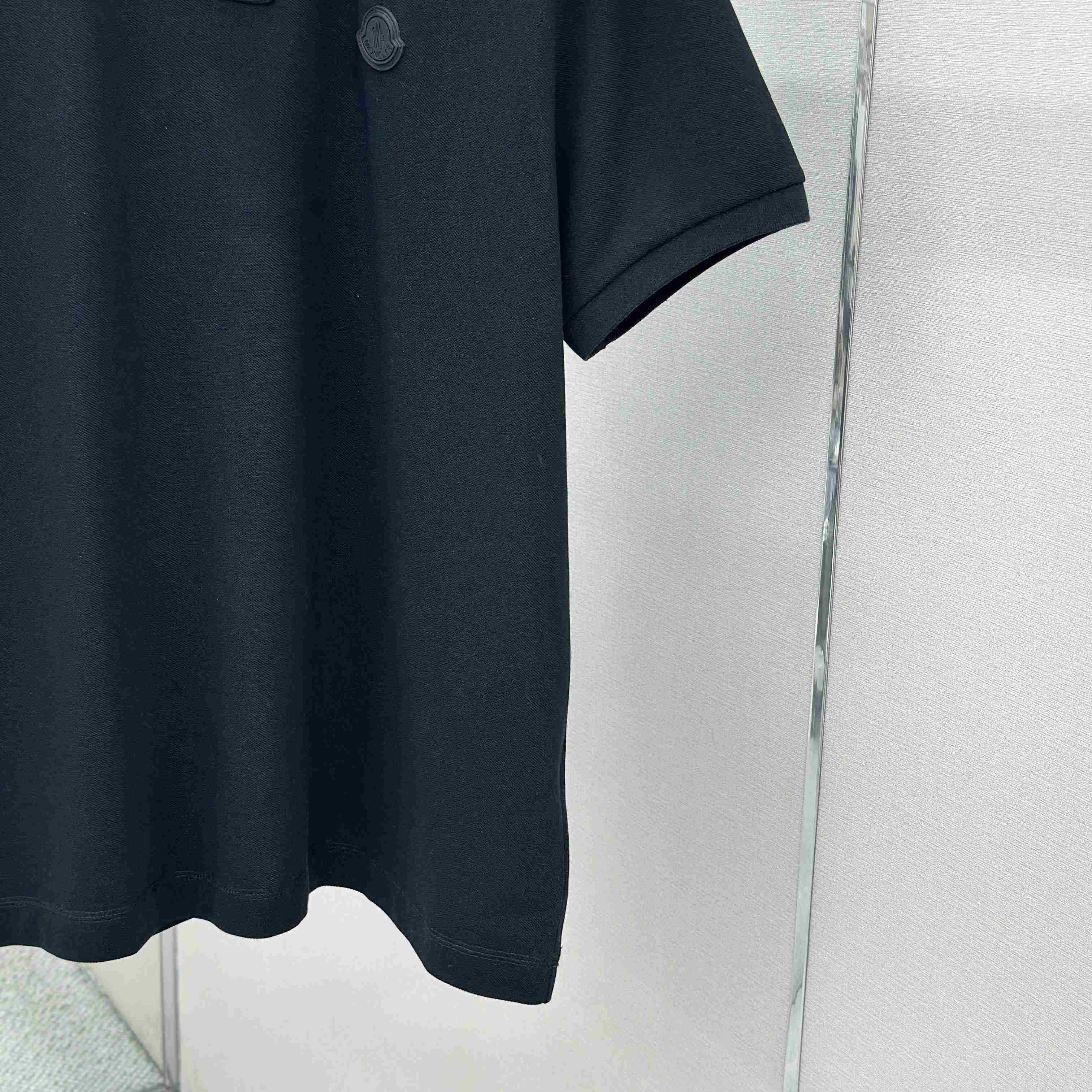 Moncler Logo Patch Cotton Piquet Polo Shirt - DopestKickz