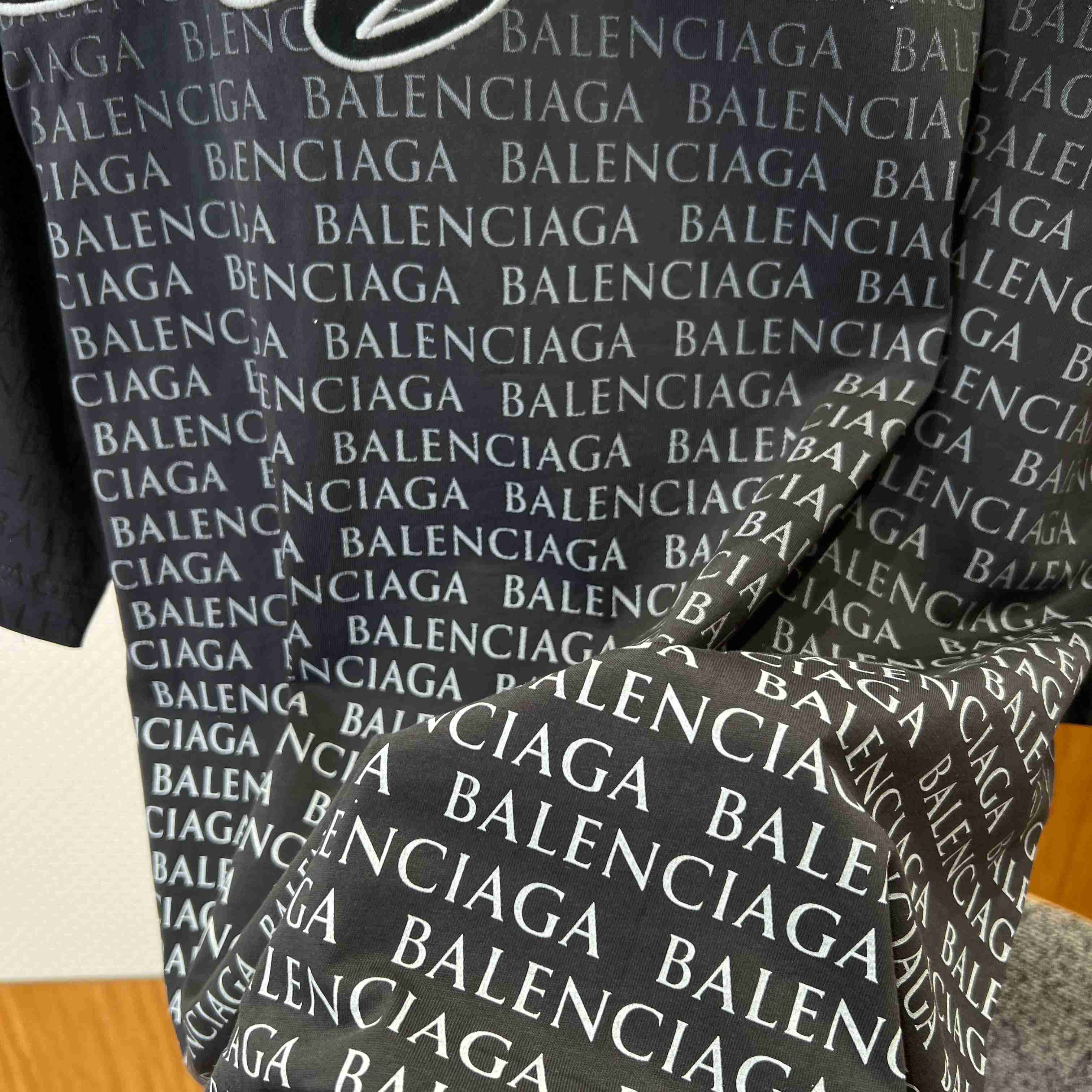 Balenciaga Big B Medium Fit T-shirt in Black/White - DopestKickz