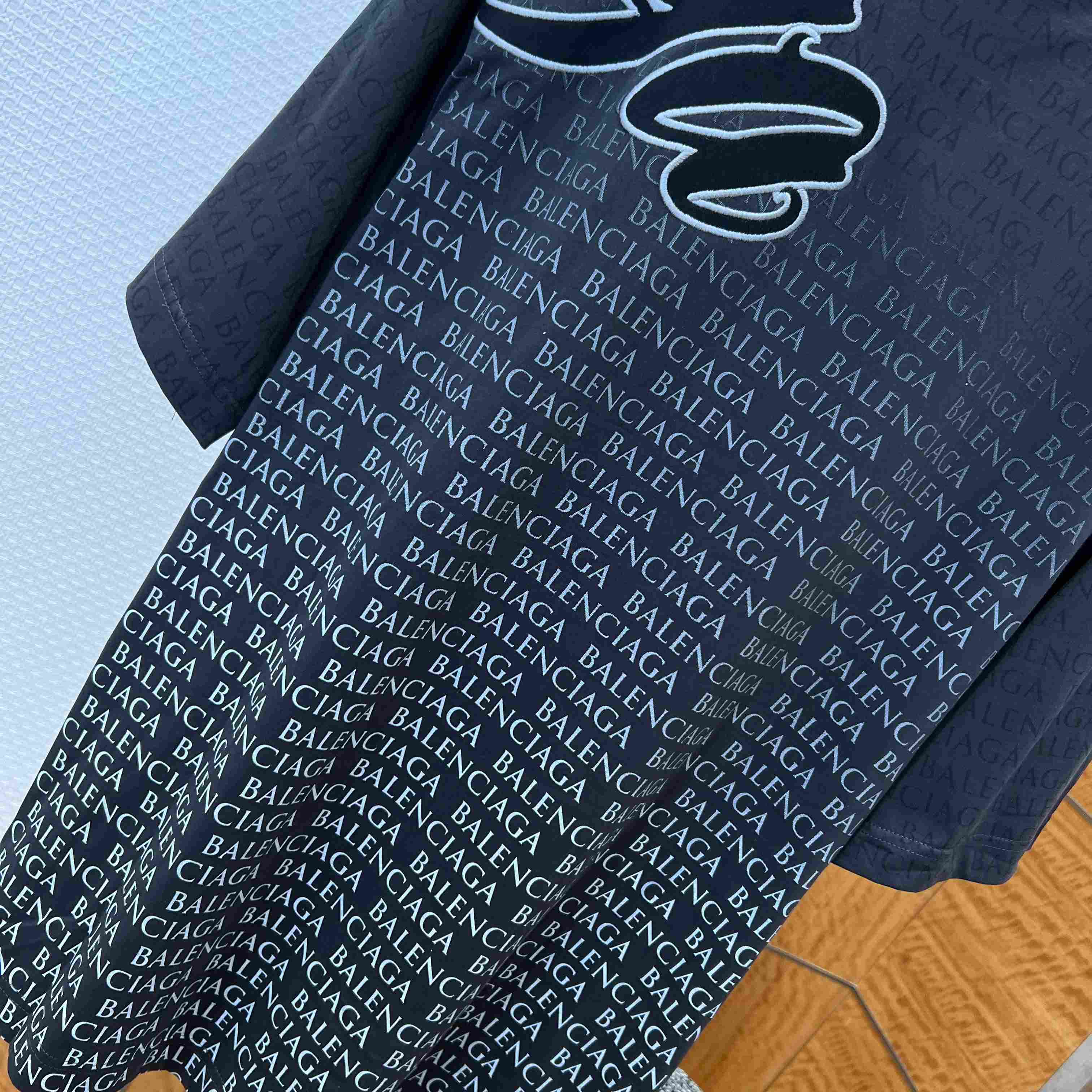 Balenciaga Big B Medium Fit T-shirt in Black/White - DopestKickz