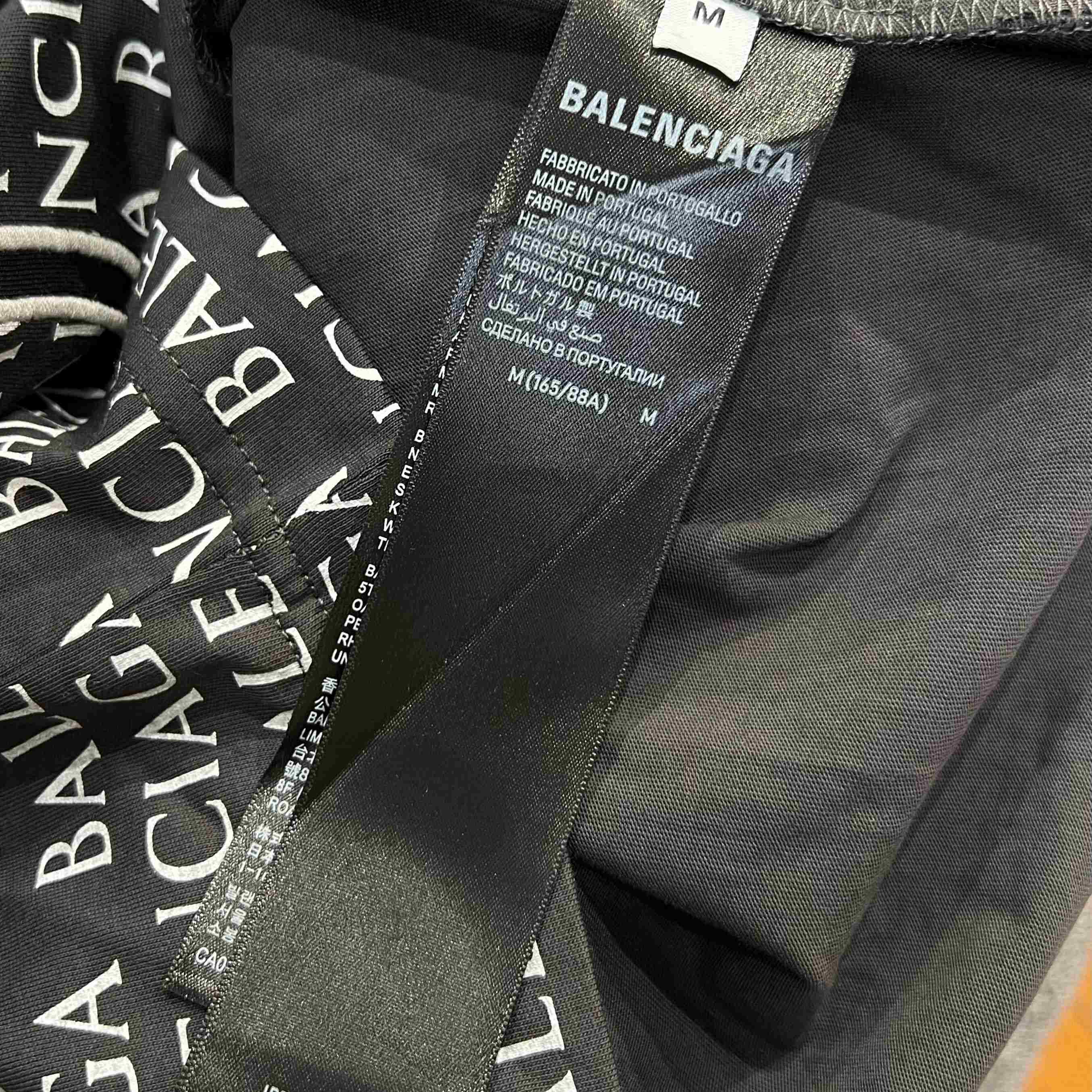 Balenciaga Big B Medium Fit T-shirt in Black/White - DopestKickz