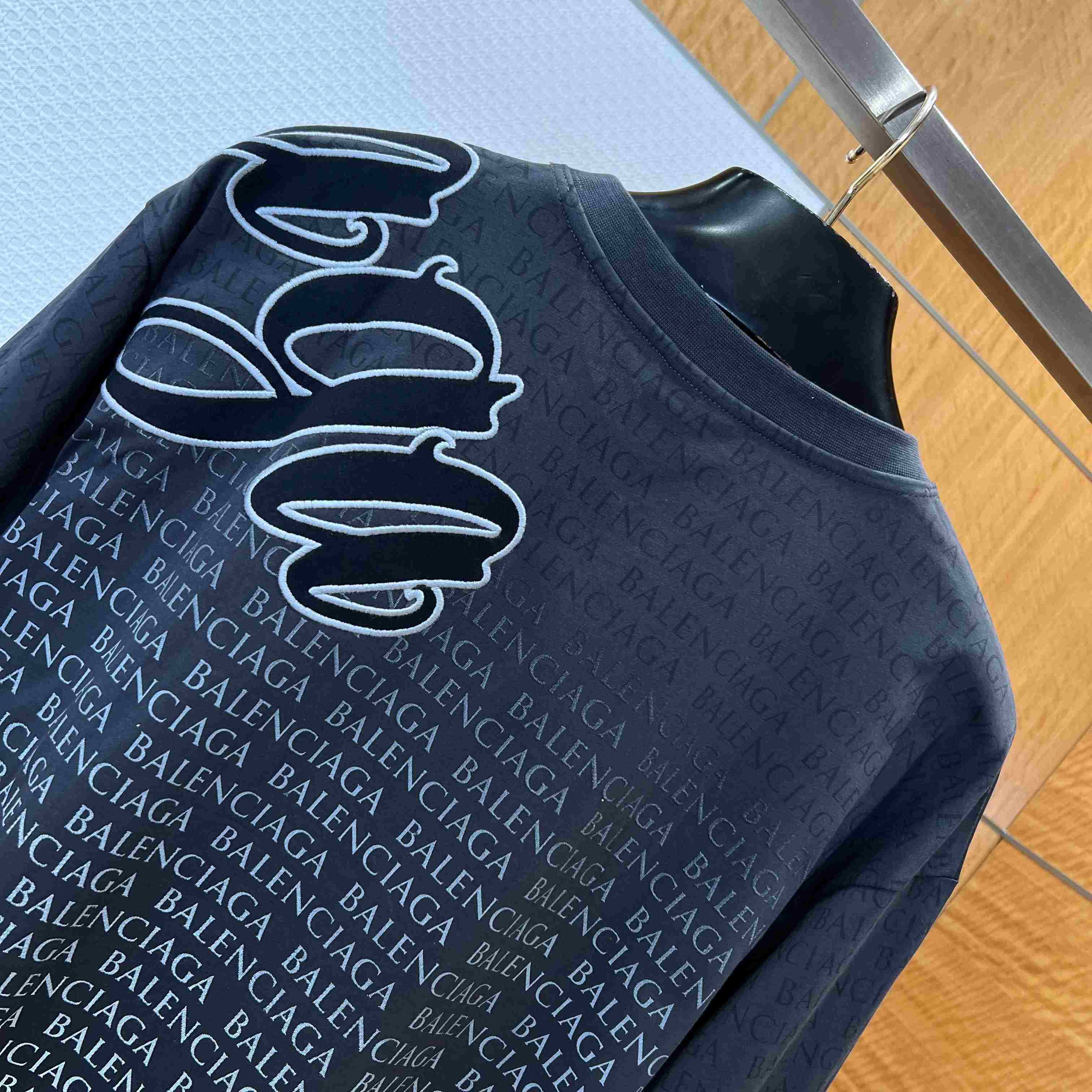 Balenciaga Big B Medium Fit T-shirt in Black/White - DopestKickz