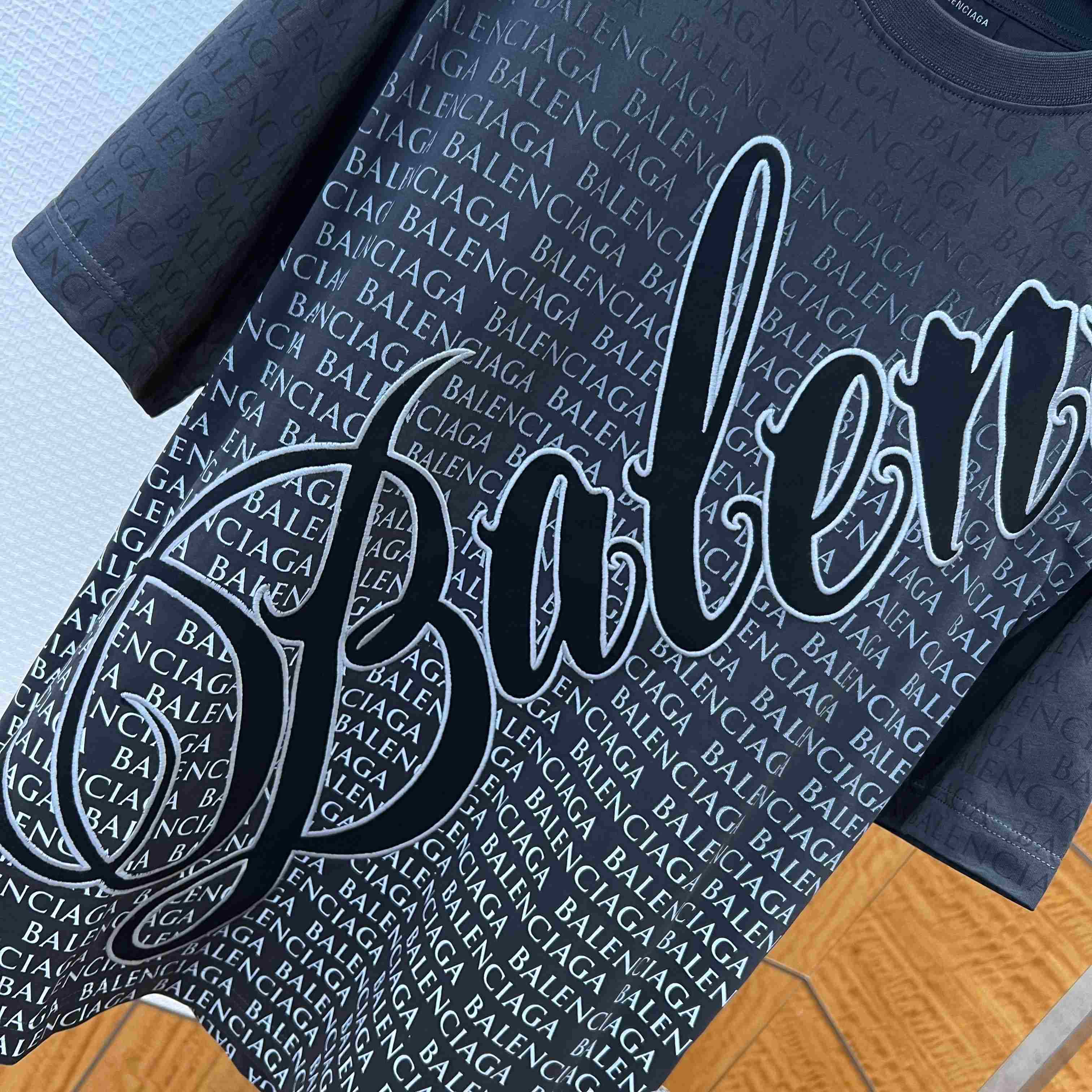 Balenciaga Big B Medium Fit T-shirt in Black/White - DopestKickz