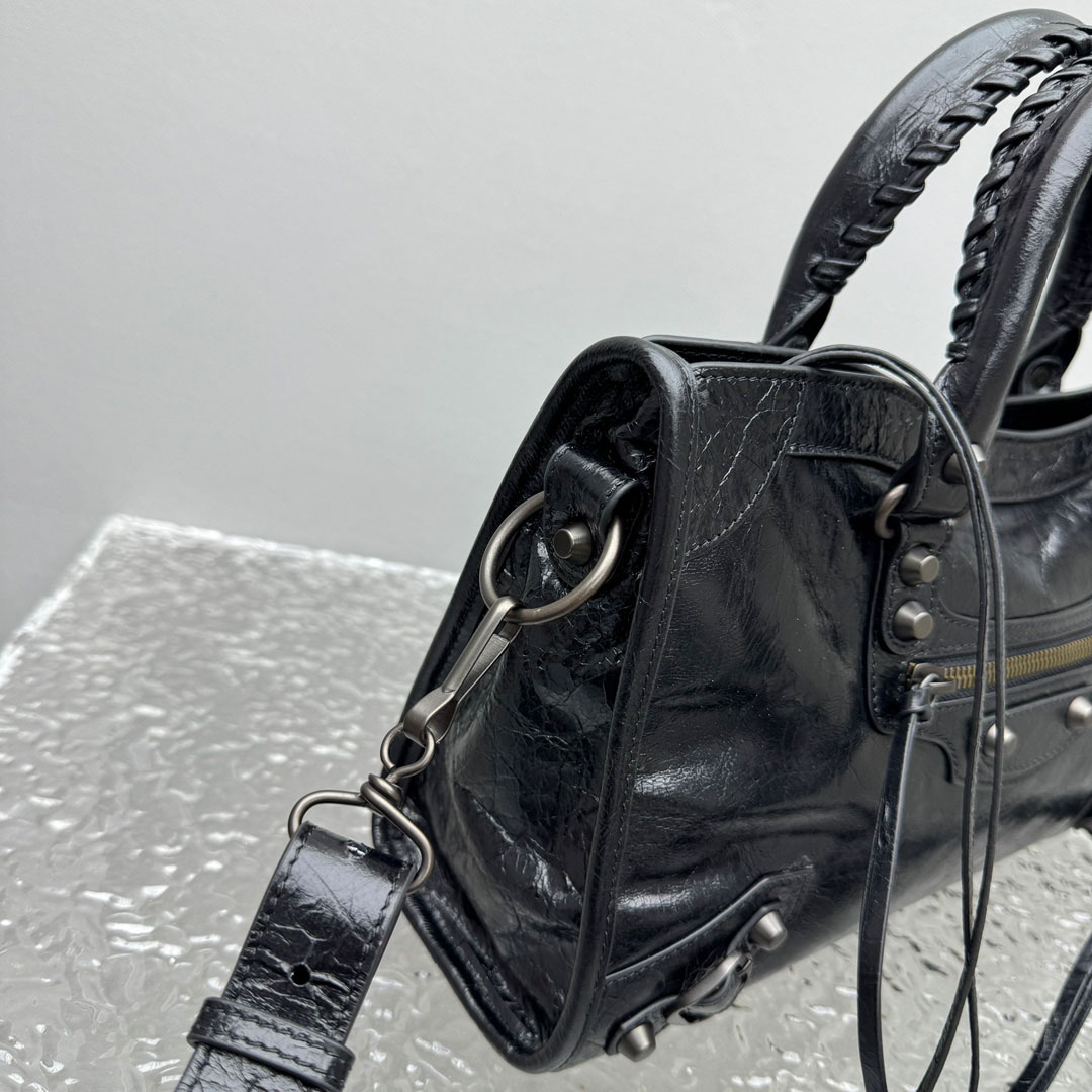 Balenciaga Le City Bag Small In Black - DopestKickz