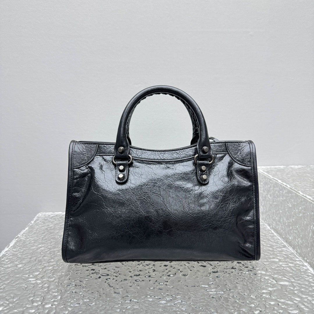 Balenciaga Le City Bag Small In Black - DopestKickz
