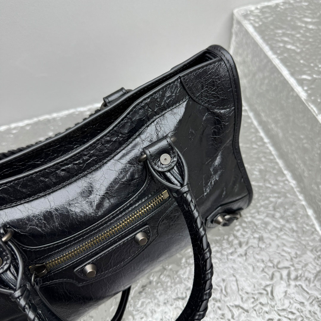 Balenciaga Le City Bag Small In Black - DopestKickz