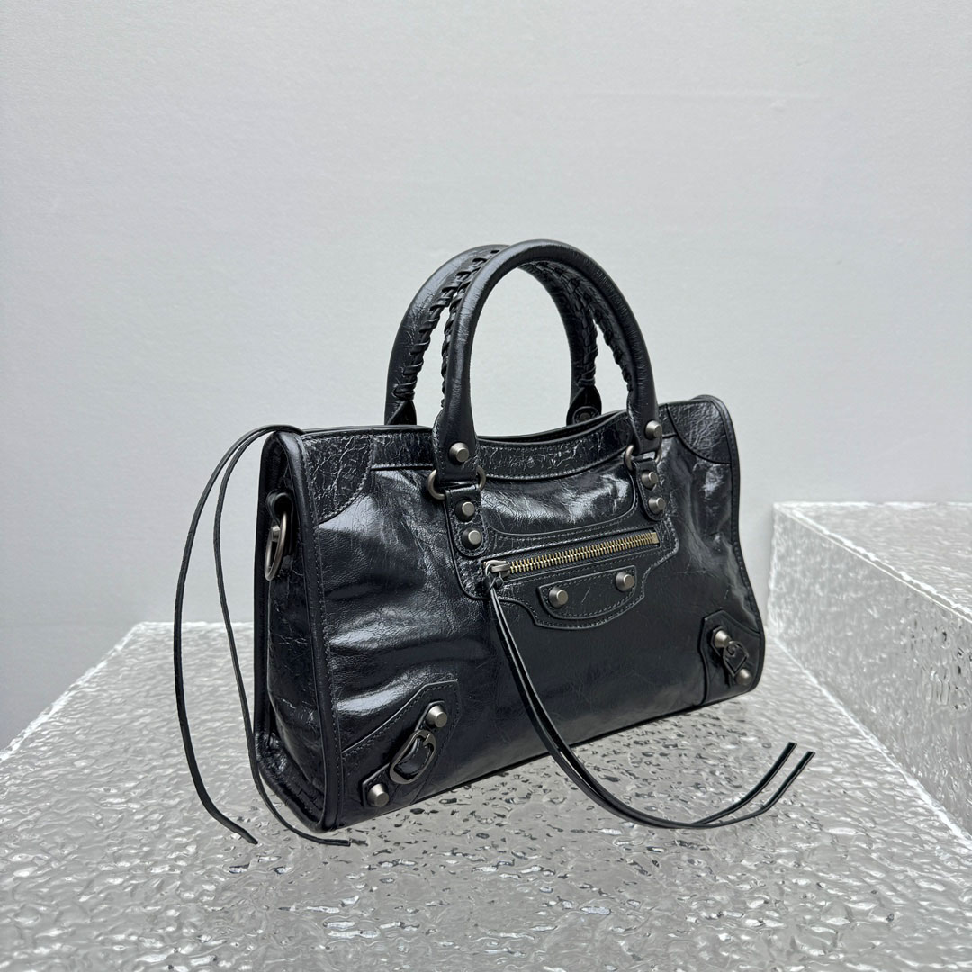 Balenciaga Le City Bag Small In Black - DopestKickz