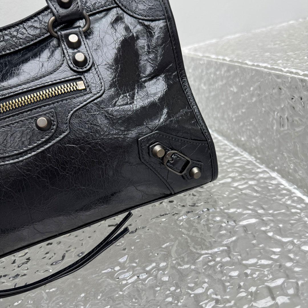 Balenciaga Le City Bag Small In Black - DopestKickz