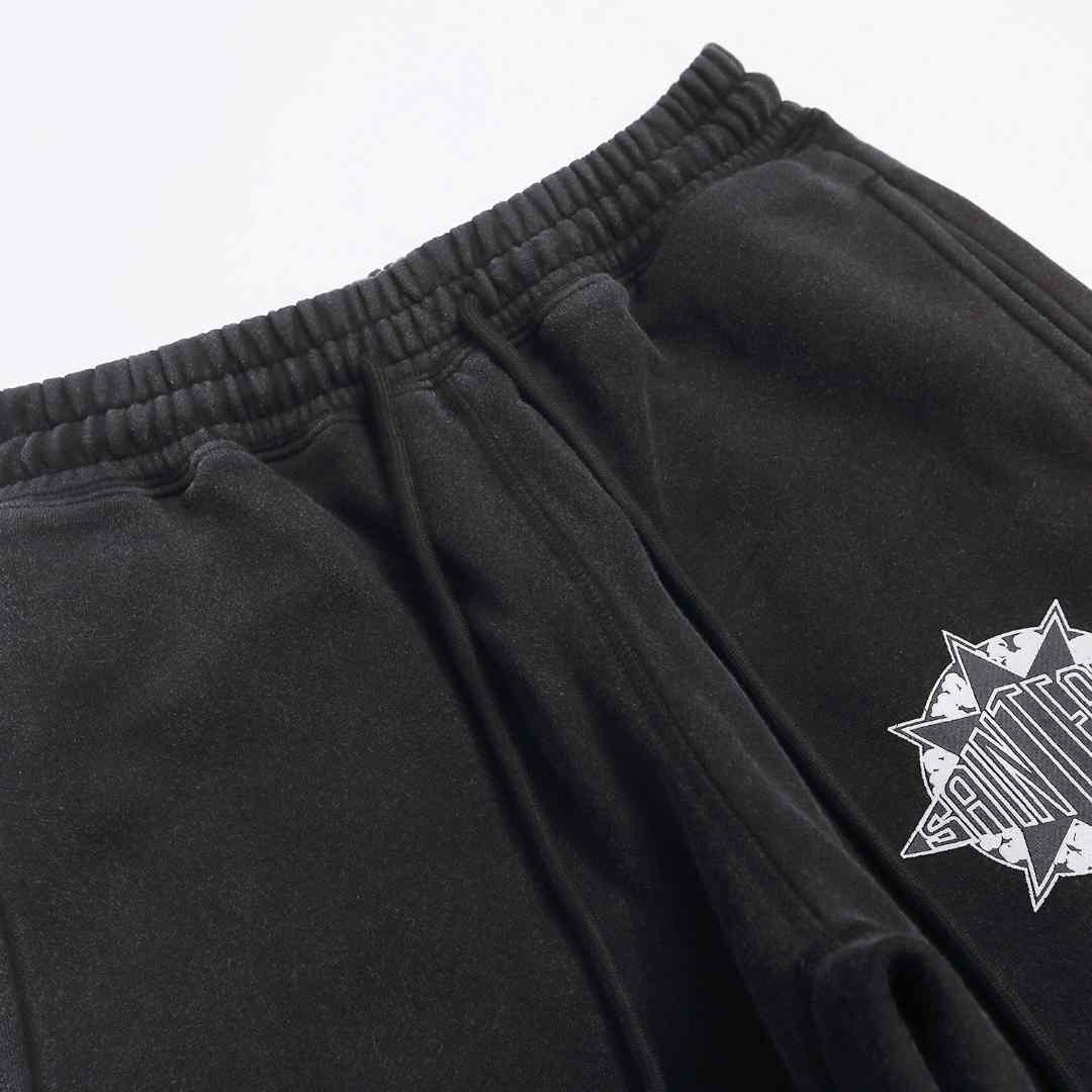 Saint Micheal X Denim Tears Saint Tears Sweatpants 'Black' - DopestKickz