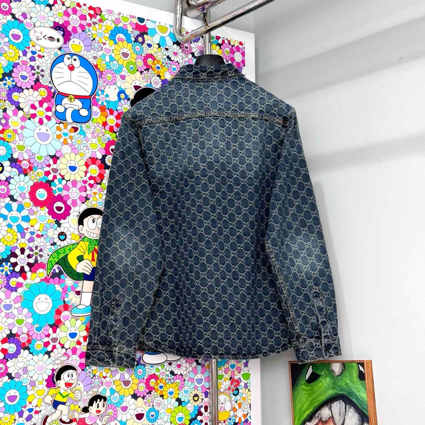 Gucci GG Cotton Denim Jacquard Shirt - DopestKickz