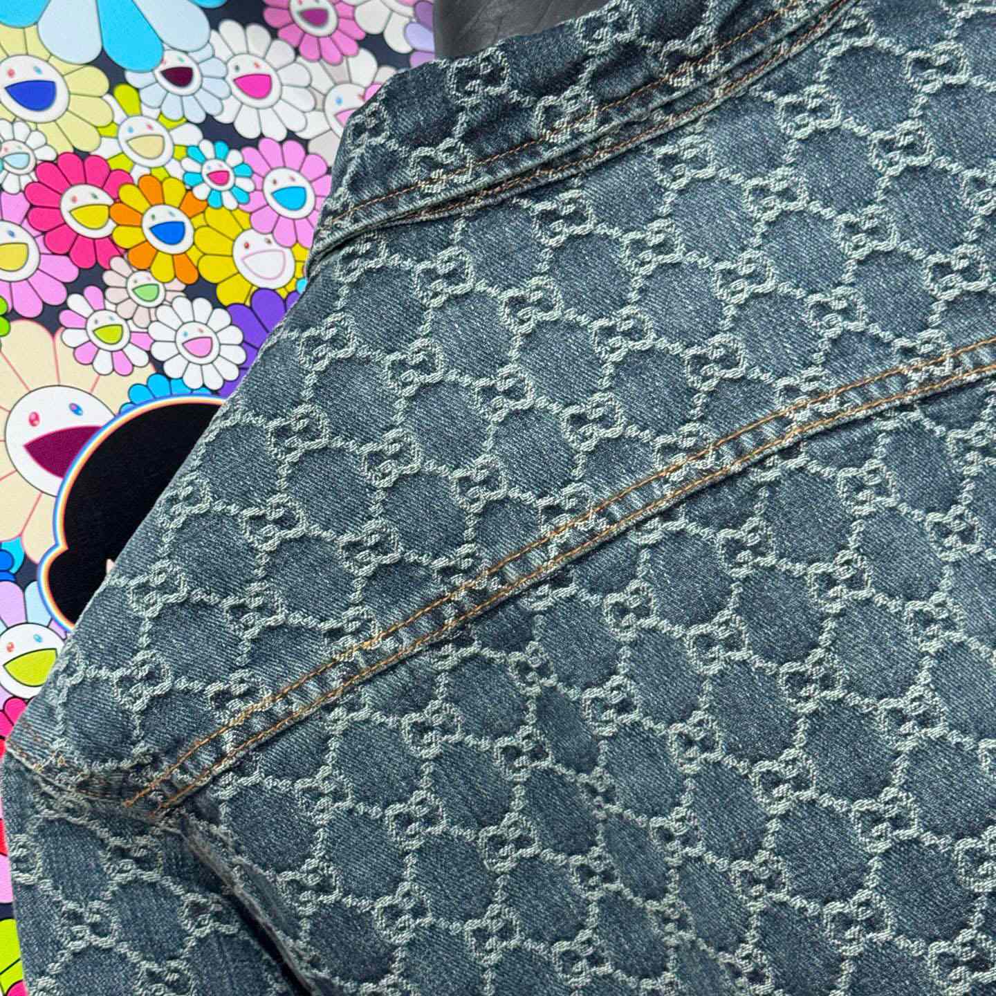 Gucci GG Cotton Denim Jacquard Shirt - DopestKickz