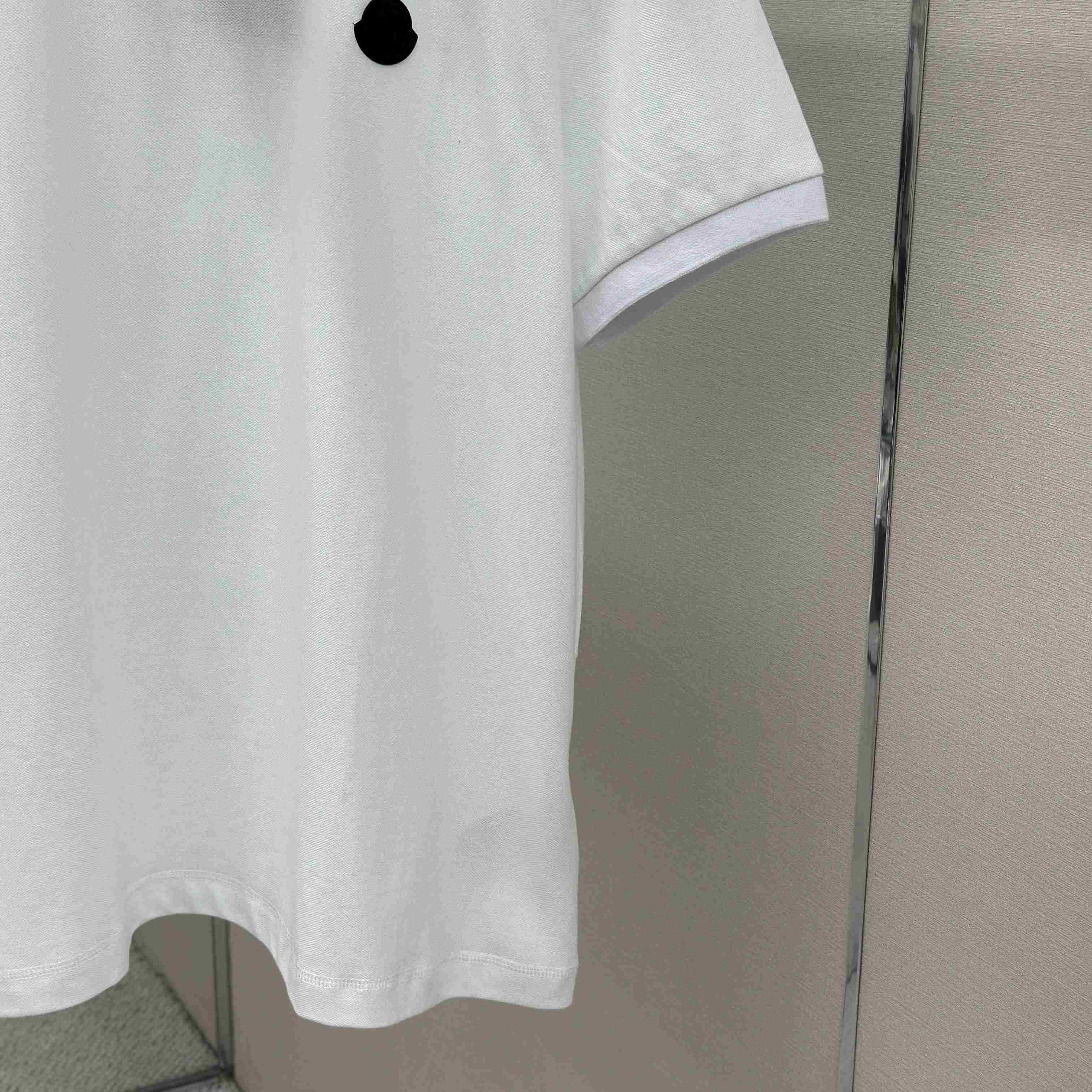 Moncler Logo Patch Cotton Piquet Polo Shirt - DopestKickz