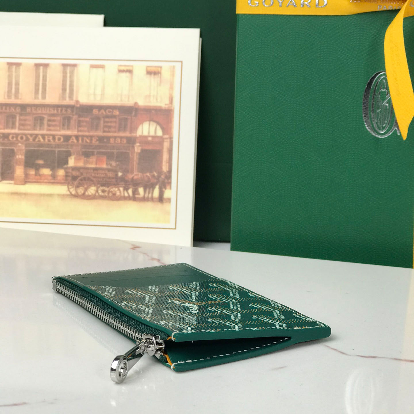 Goyard Bourbon Zipped Card Holder - DopestKickz