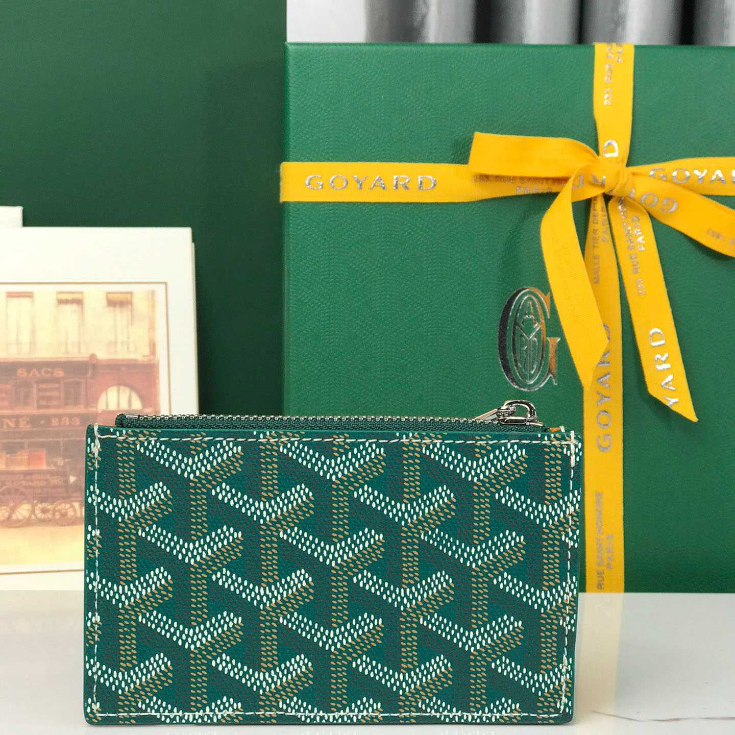 Goyard Bourbon Zipped Card Holder - DopestKickz