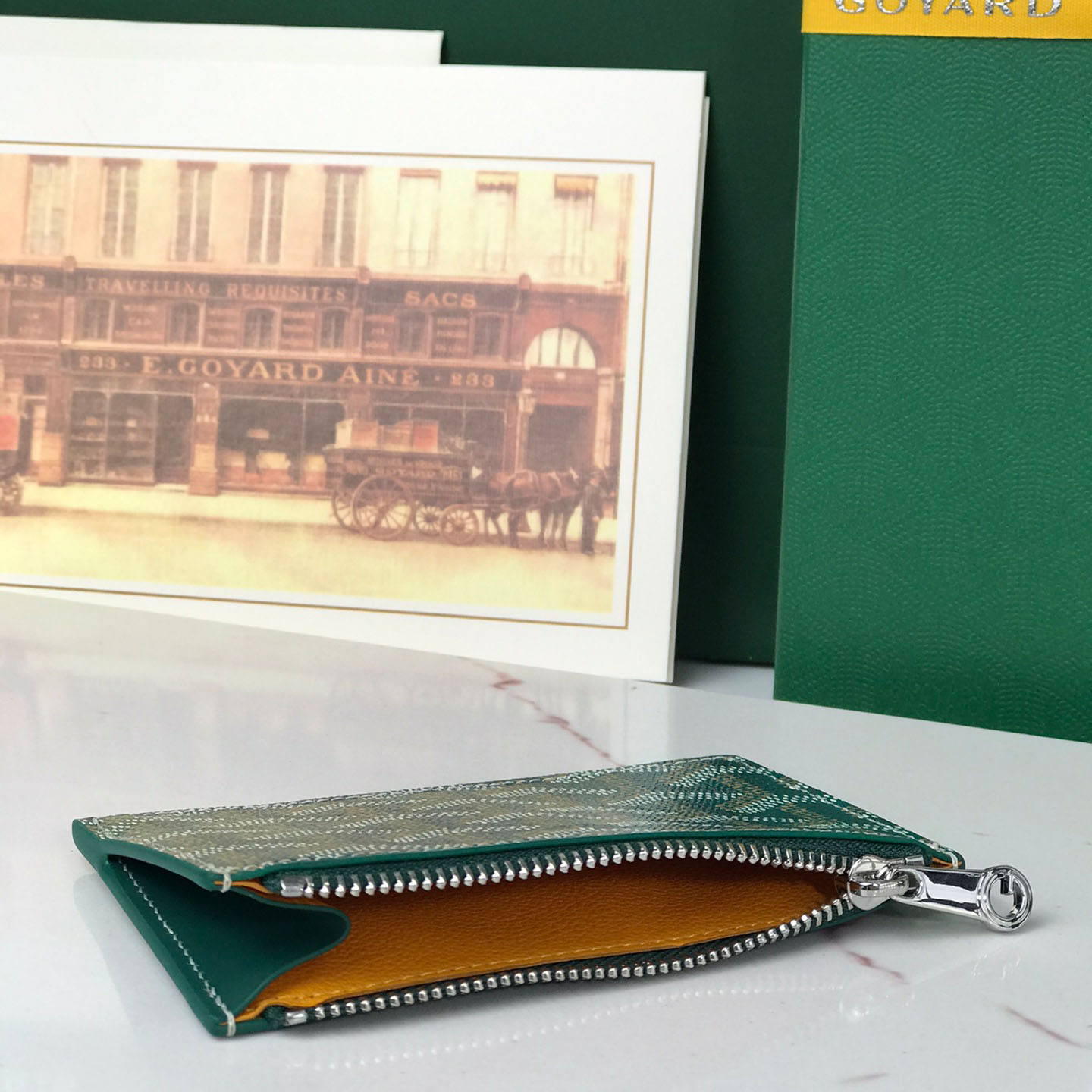 Goyard Bourbon Zipped Card Holder - DopestKickz