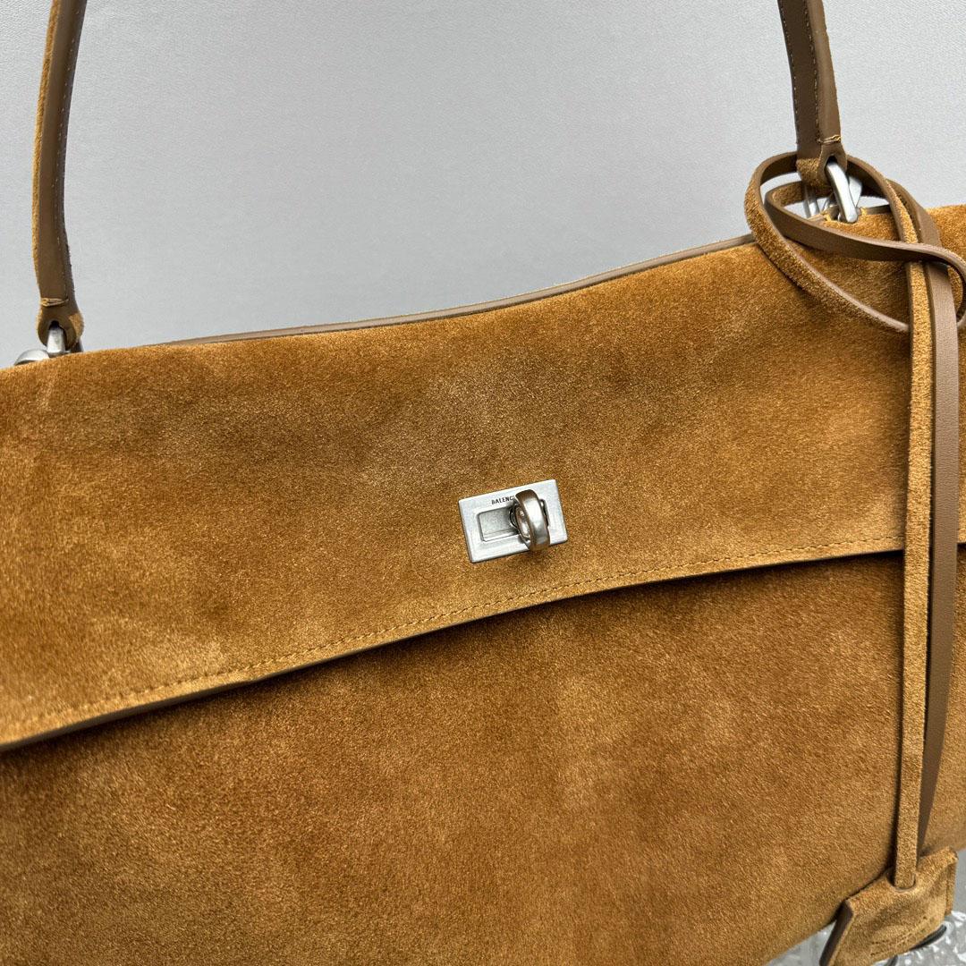 Balenciaga  Rodeo Handbag Medium In Camel - DopestKickz