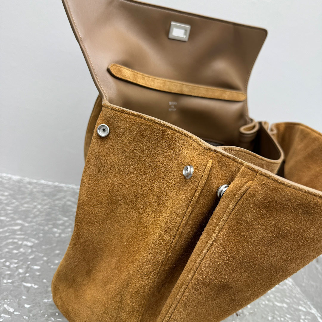 Balenciaga  Rodeo Handbag Medium In Camel - DopestKickz