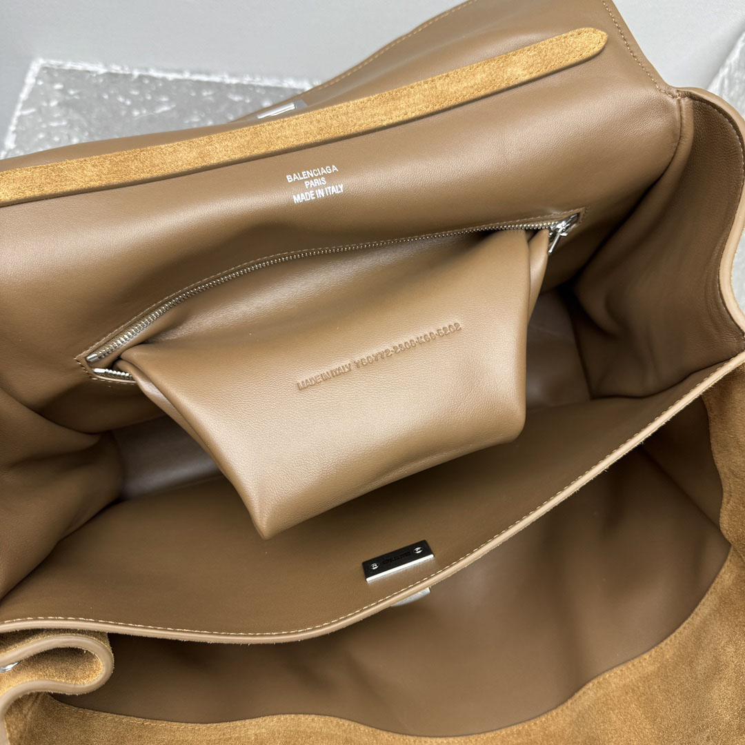 Balenciaga  Rodeo Handbag Medium In Camel - DopestKickz
